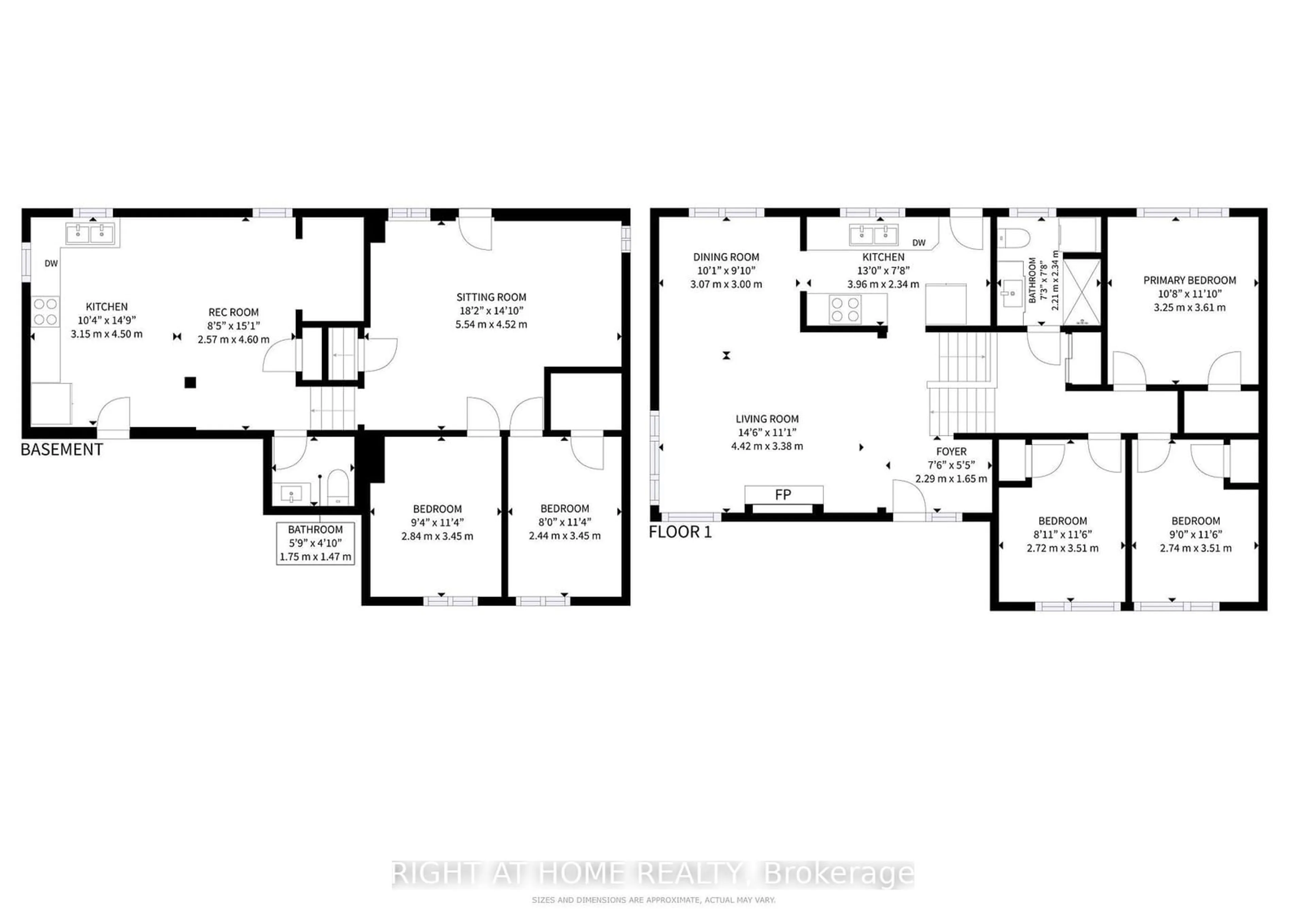 Floor plan for 310 Morden Rd, Oakville Ontario L6K 2S7