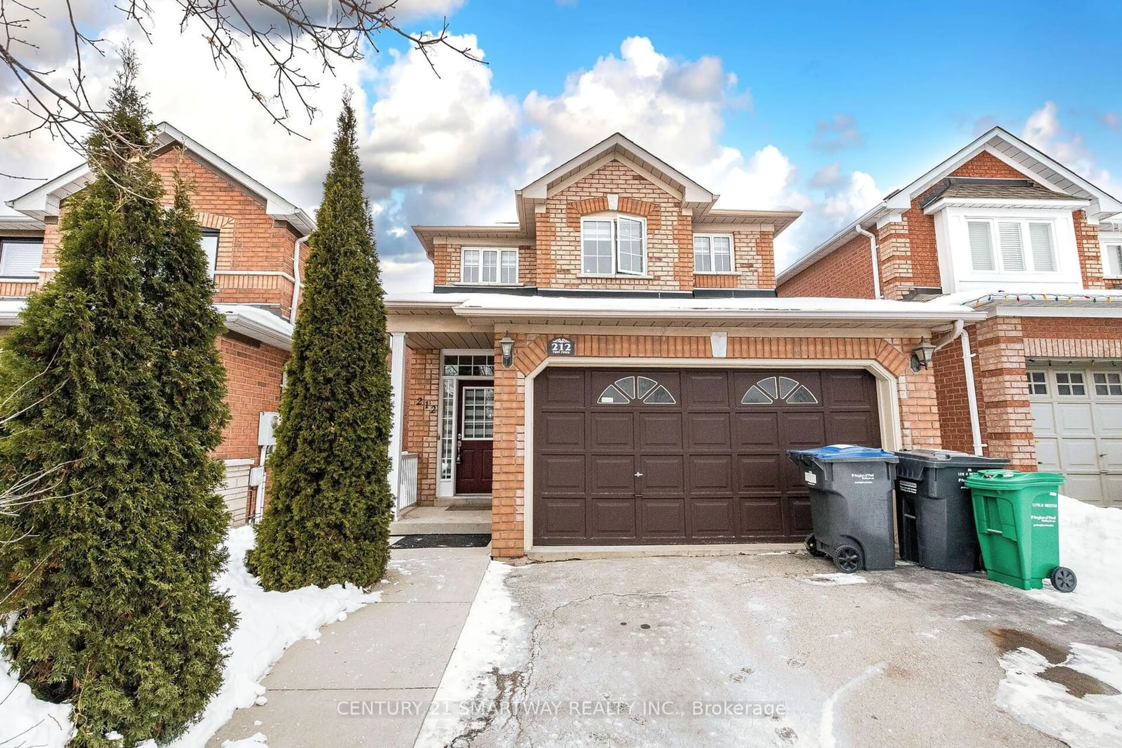 Home with brick exterior material, street for 212 Twin Pines Cres, Brampton Ontario L7A 1N6