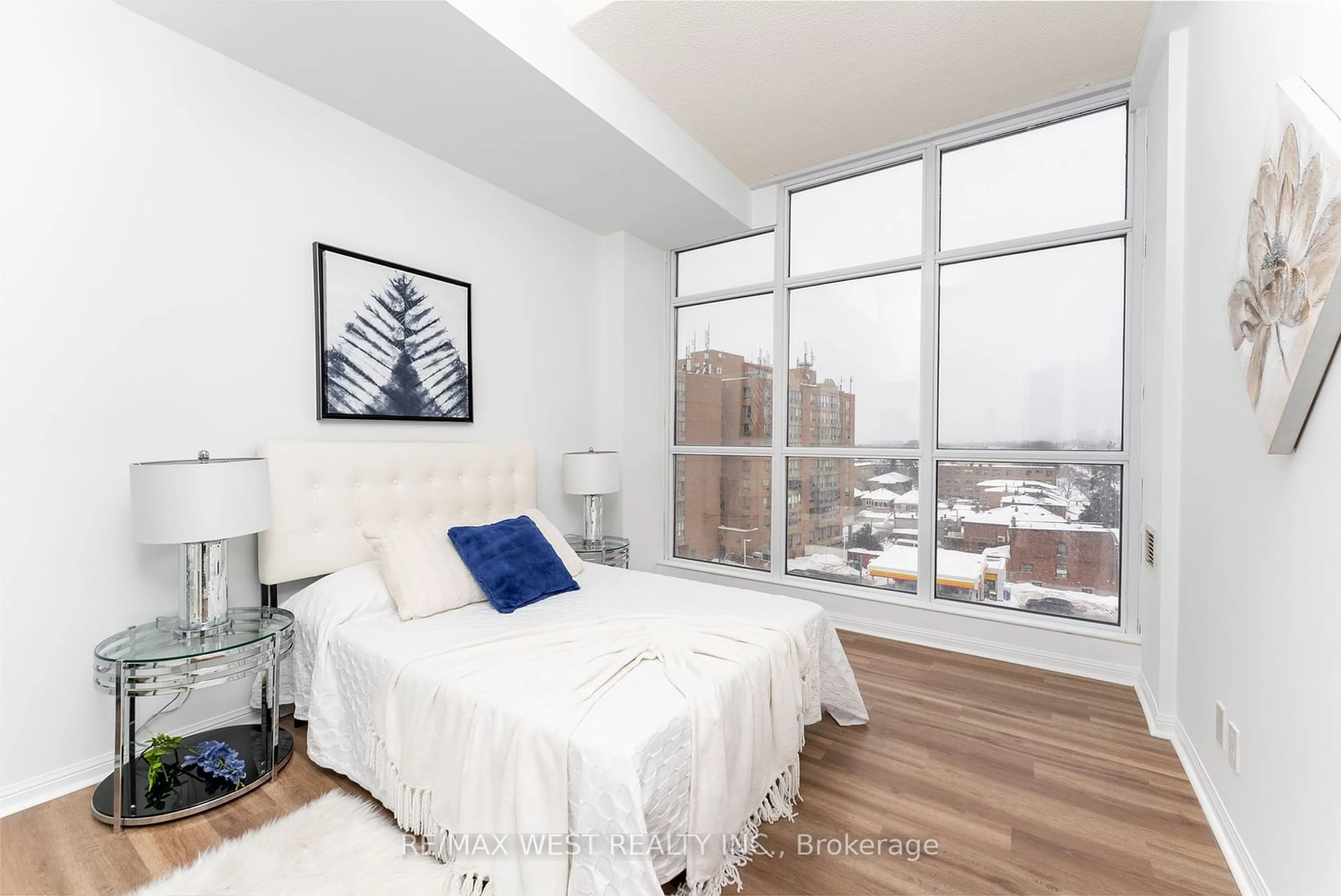 Bedroom with bed, unknown for 1600 Keele St #606, Toronto Ontario M6N 5J1