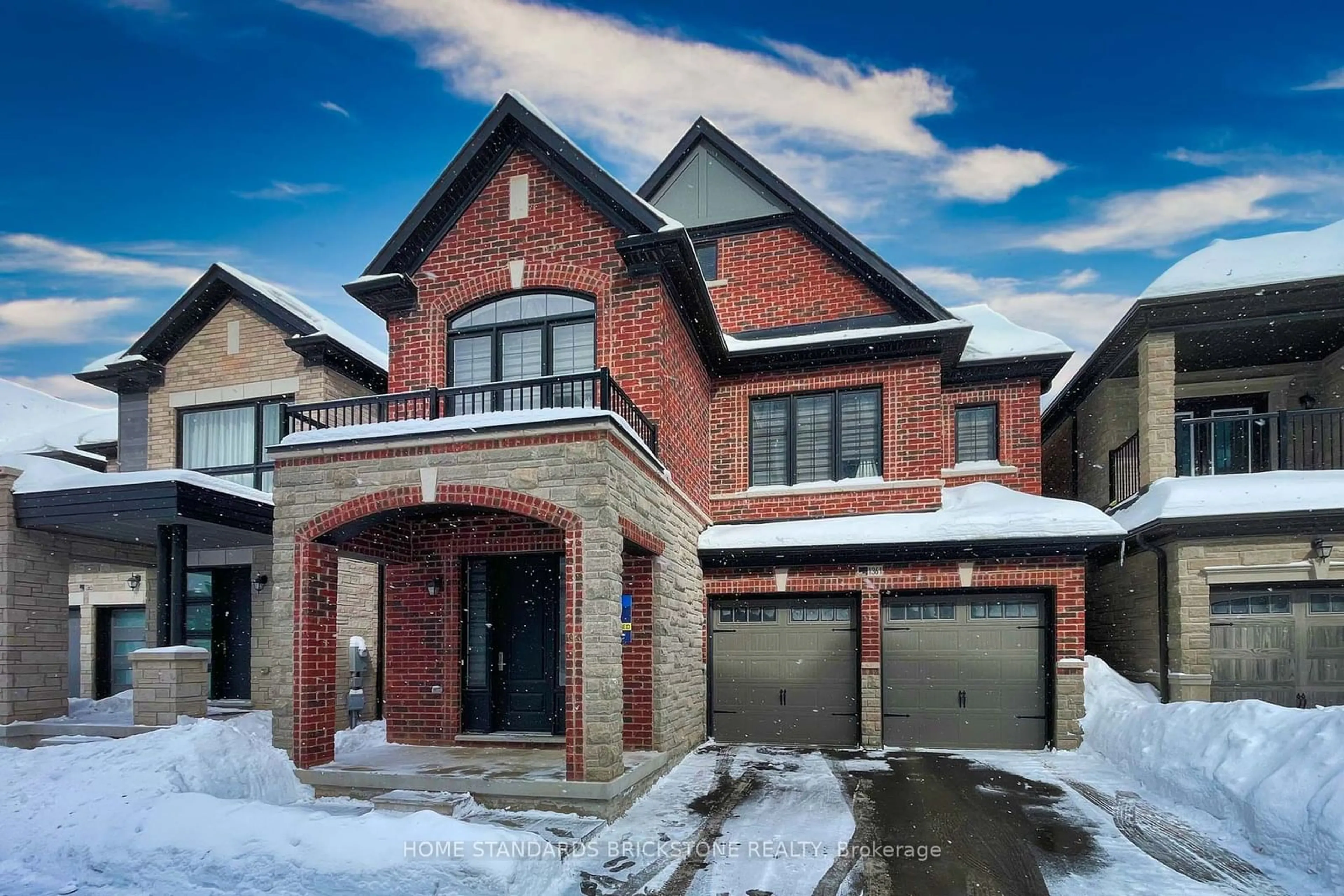 Home with brick exterior material, street for 1361 Yellow Rose Circ, Oakville Ontario L6M 5L3