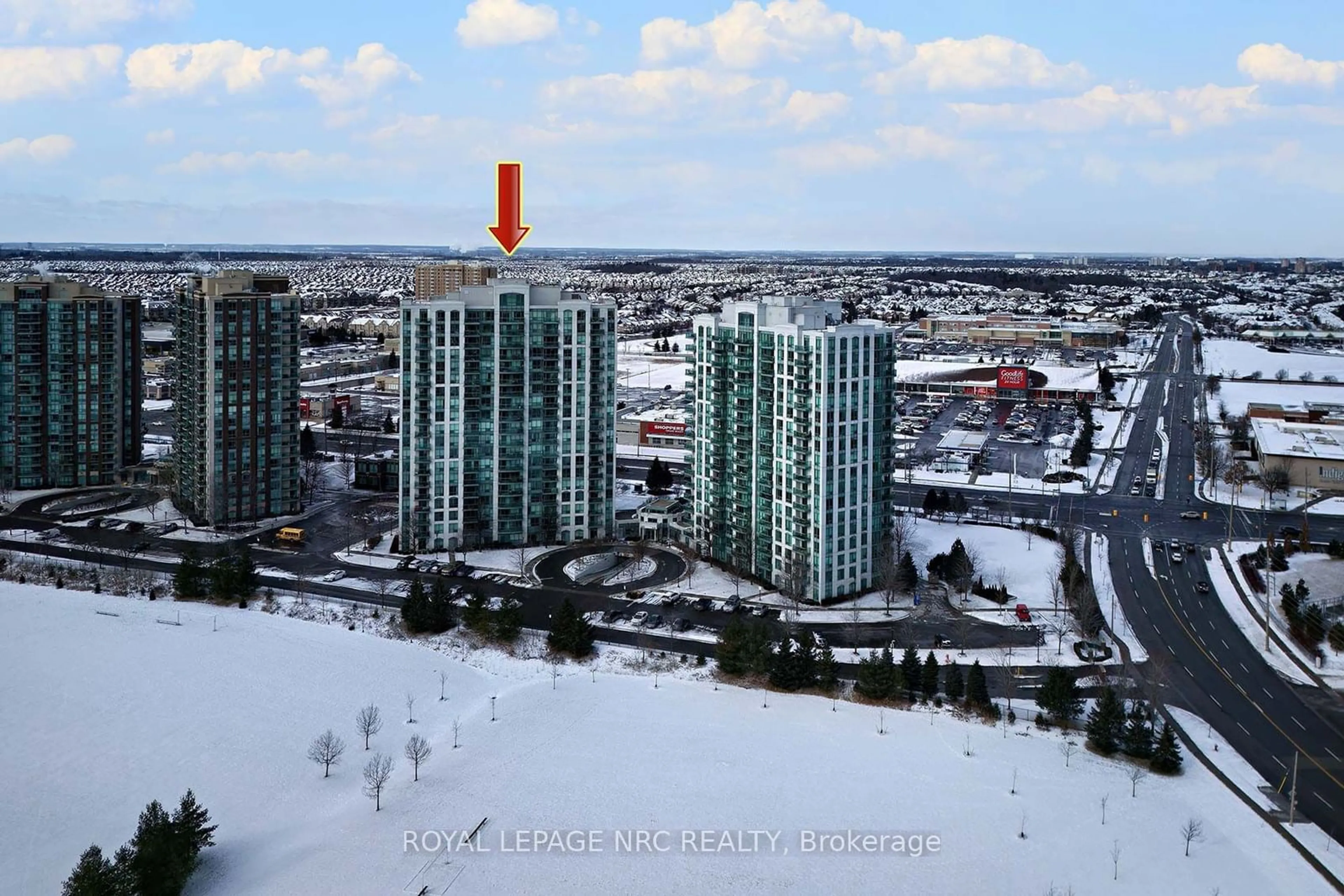 A pic from outside/outdoor area/front of a property/back of a property/a pic from drone, city buildings view from balcony for 4850 Glen Erin Dr #1105, Mississauga Ontario L5M 7S1