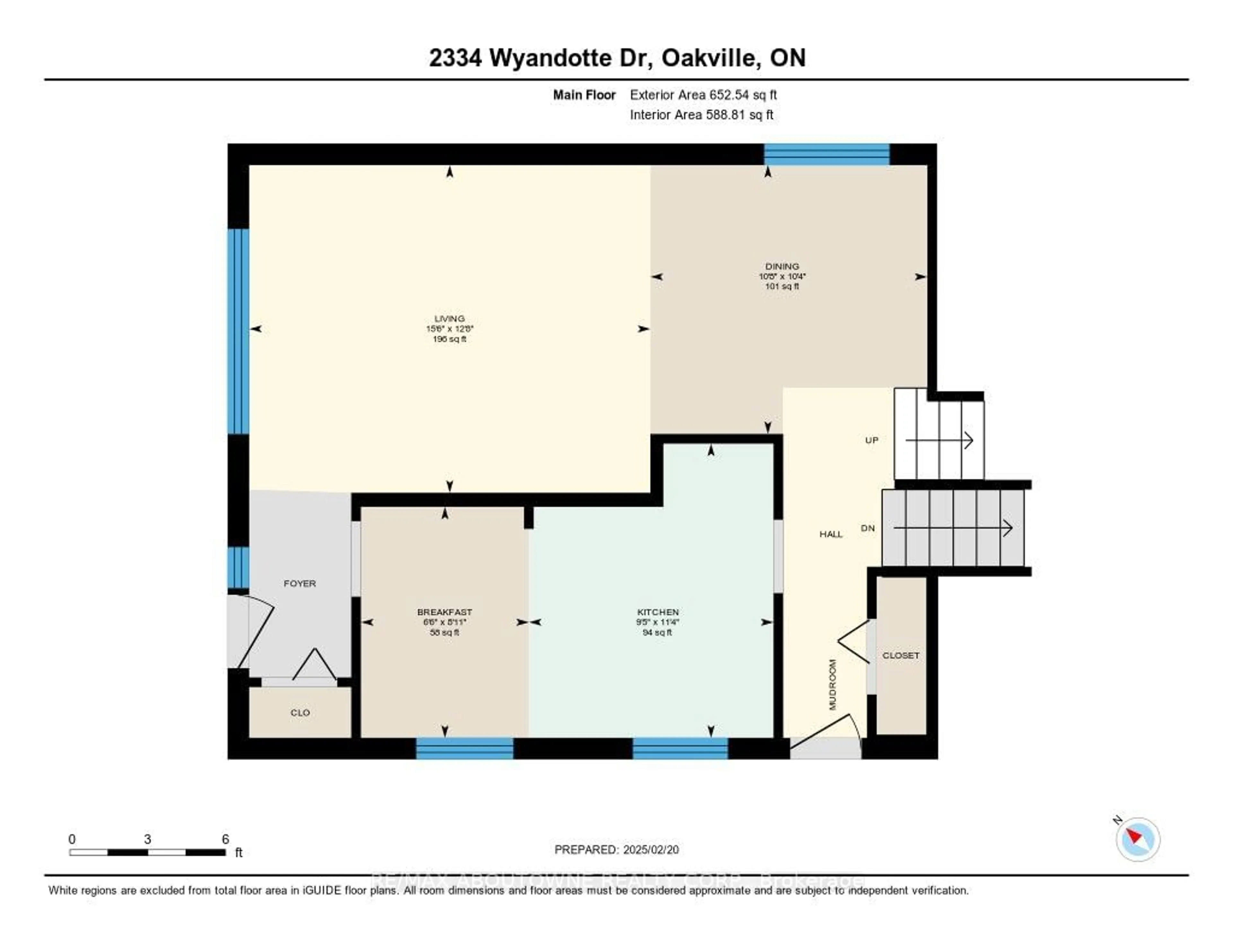 Floor plan for 2334 Wyandotte Dr, Oakville Ontario L6L 2T6