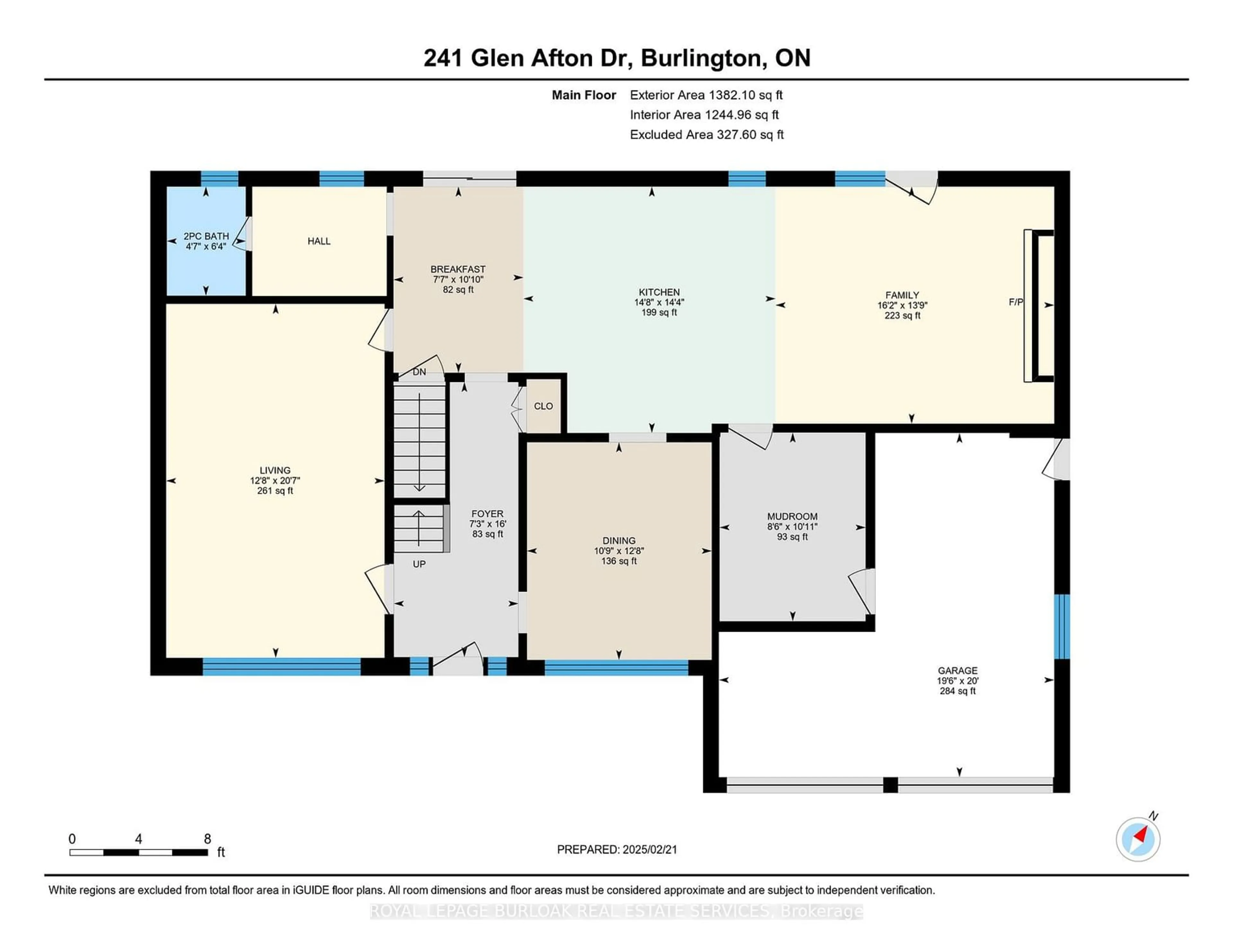 Floor plan for 241 Glen Afton Dr, Burlington Ontario L7L 1G8