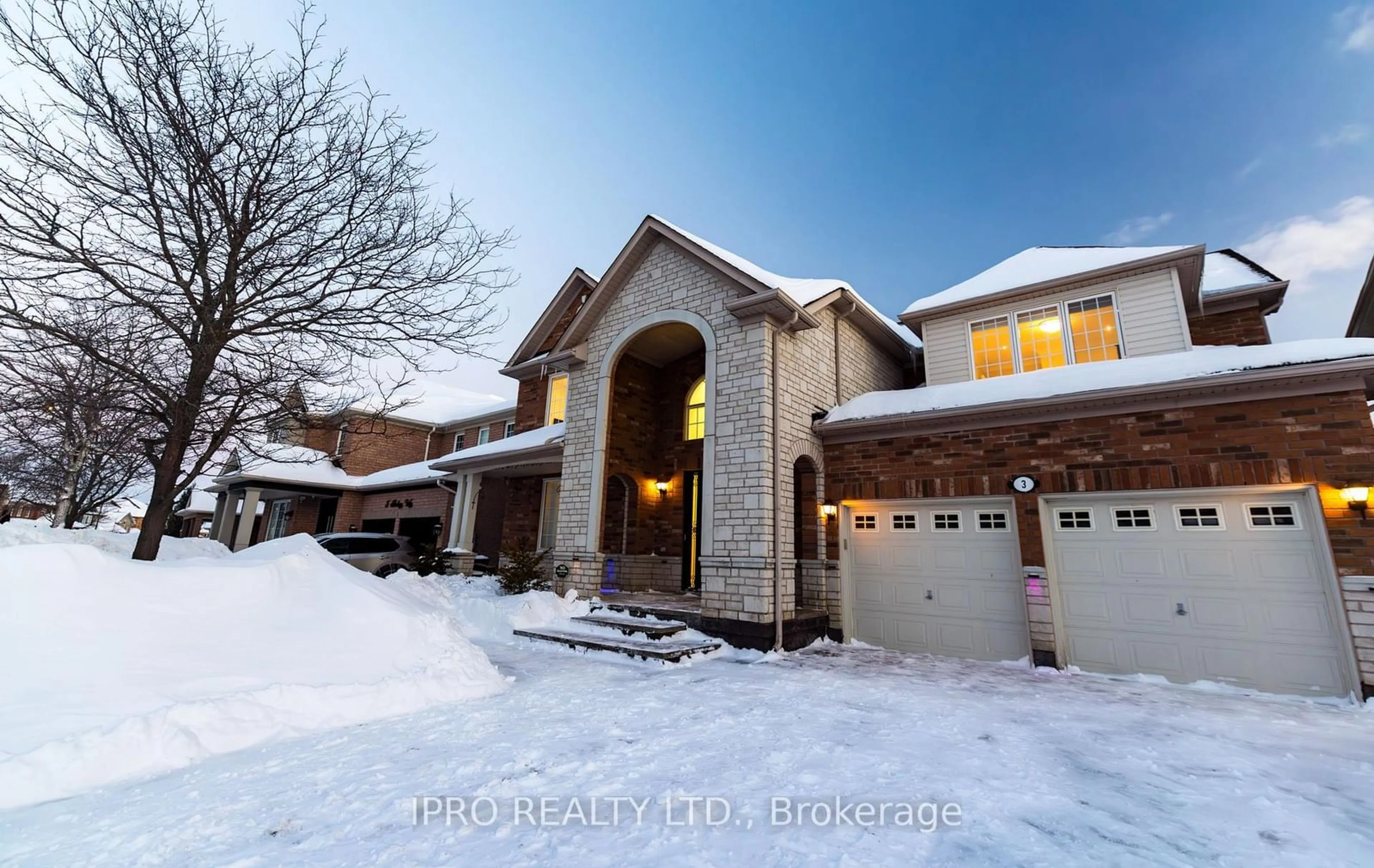 Home with brick exterior material, street for 3 Balmy Way, Brampton Ontario L6P 1L2