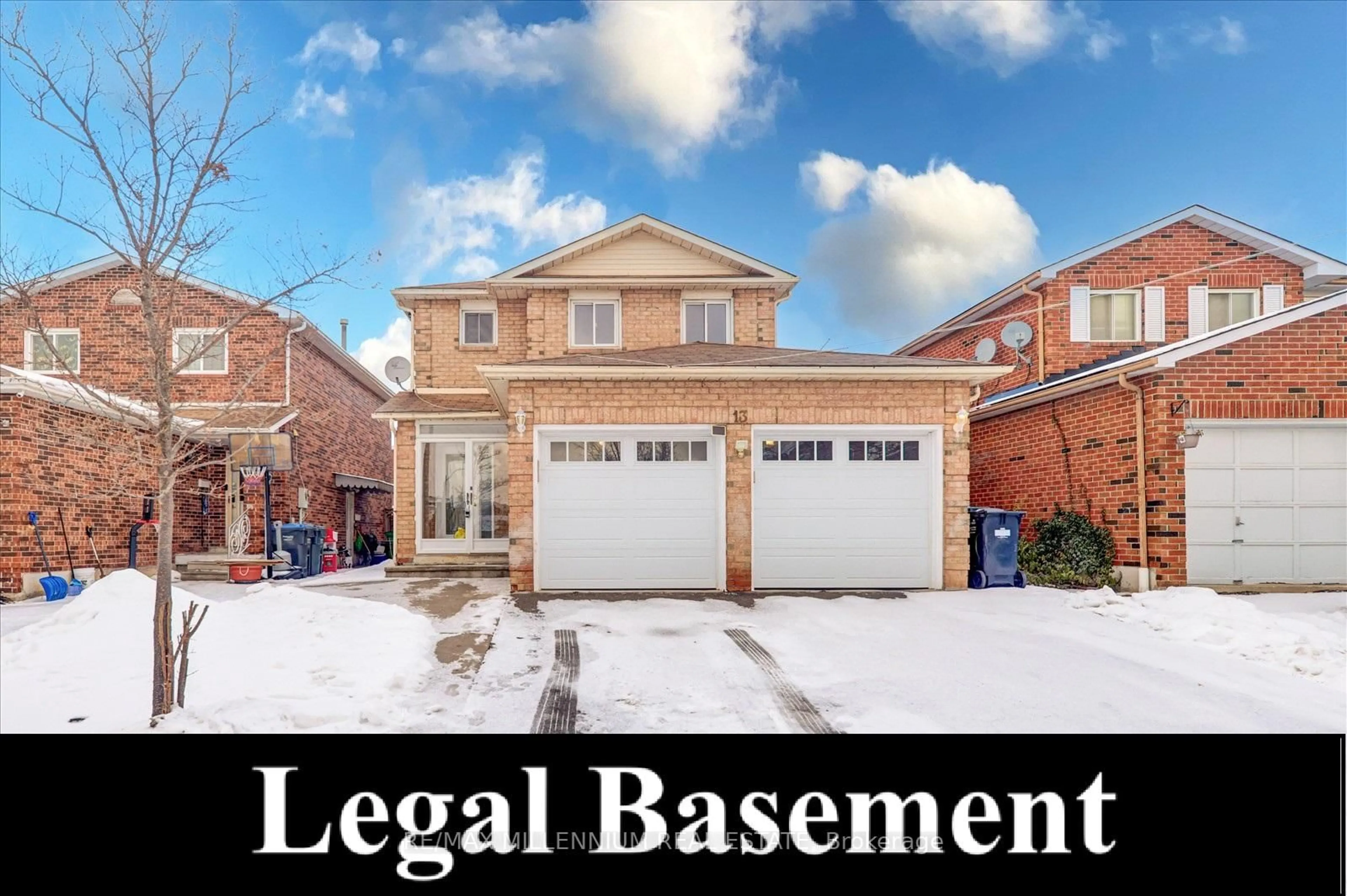 Home with brick exterior material, street for 13 Ebby Ave, Brampton Ontario L6Z 3S9