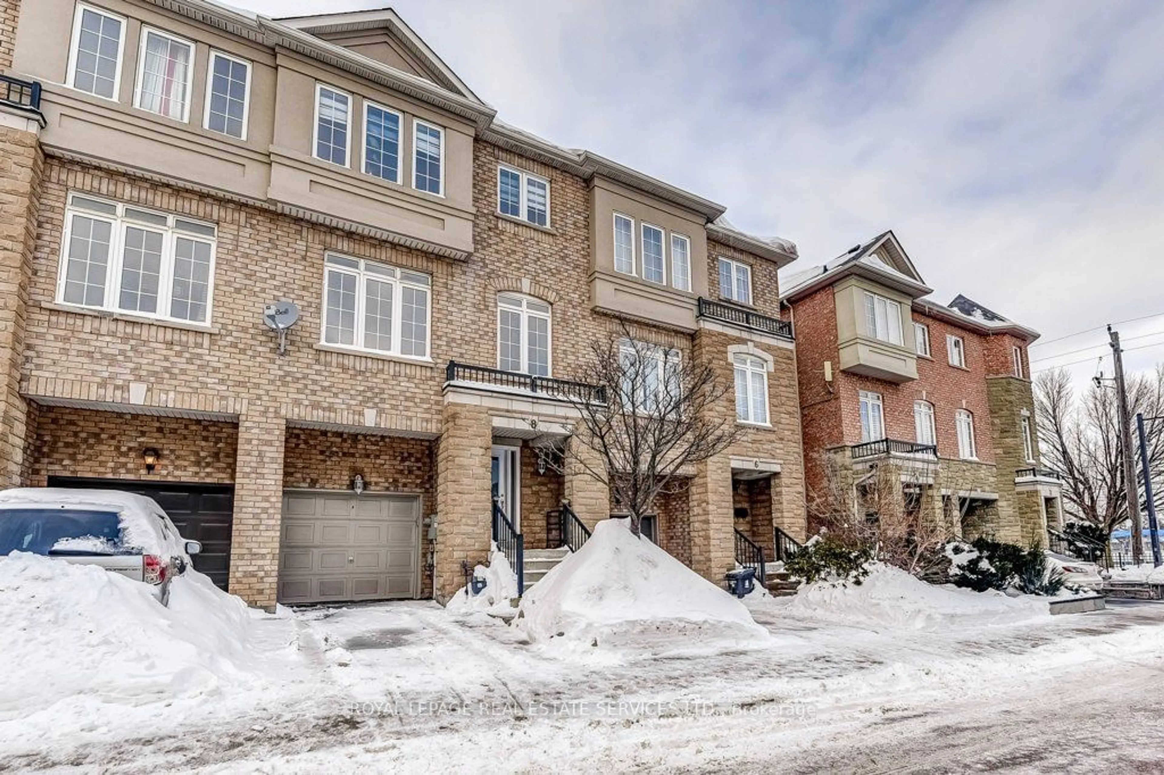 Home with brick exterior material, street for 8 Ramage Lane, Toronto Ontario M9C 5S6