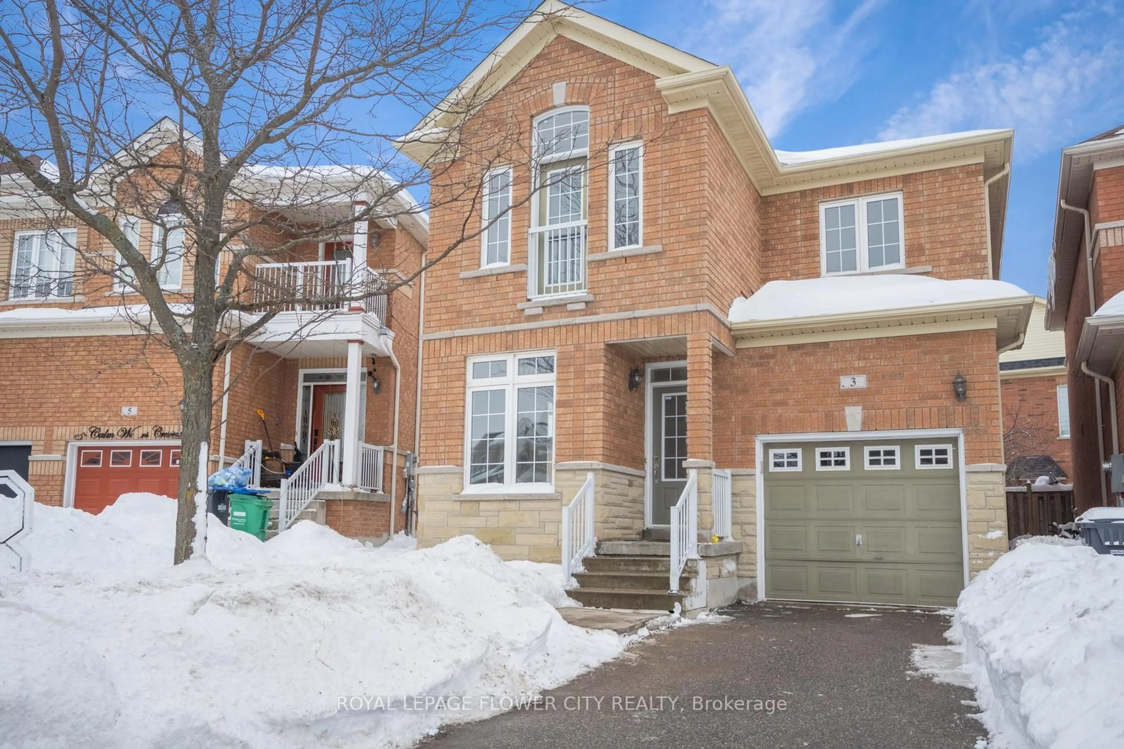 Home with brick exterior material, street for 3 Calm Waters Cres, Brampton Ontario L6V 4S3