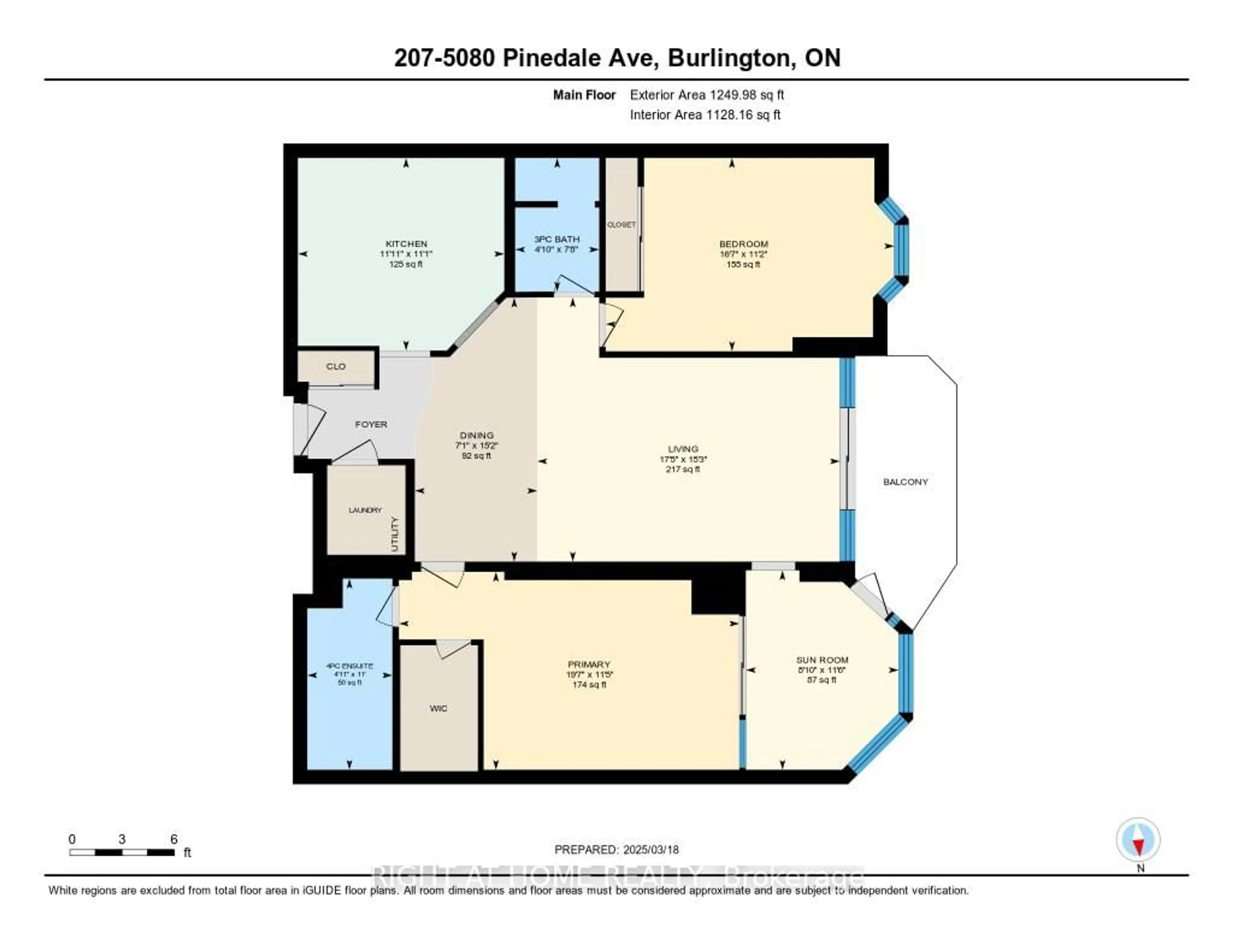 Floor plan for 5080 PINEDALE Ave #207, Burlington Ontario L7L 5V7