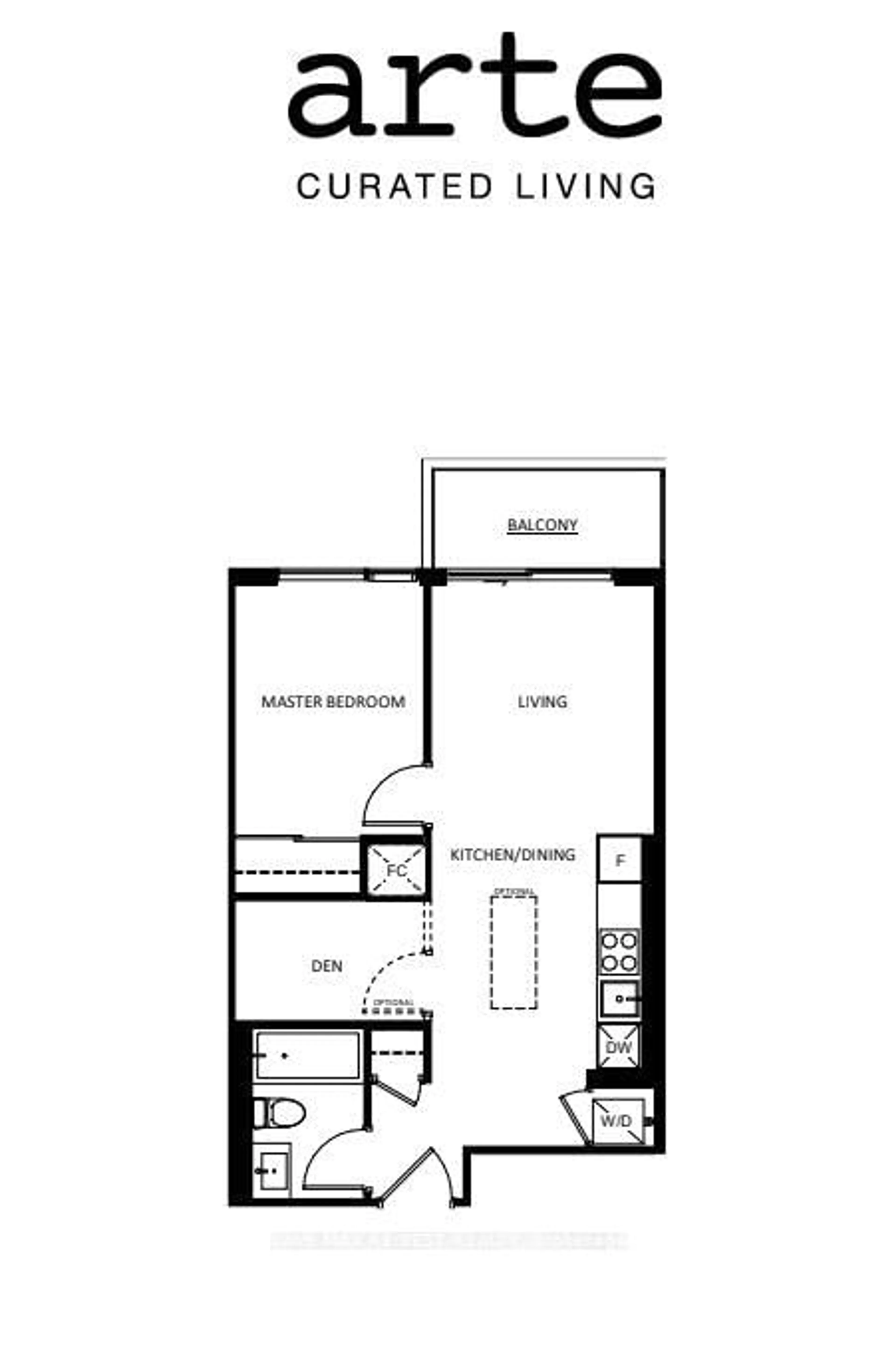 Floor plan for 89 Dundas St West St #1617, Mississauga Ontario L5B 1H7