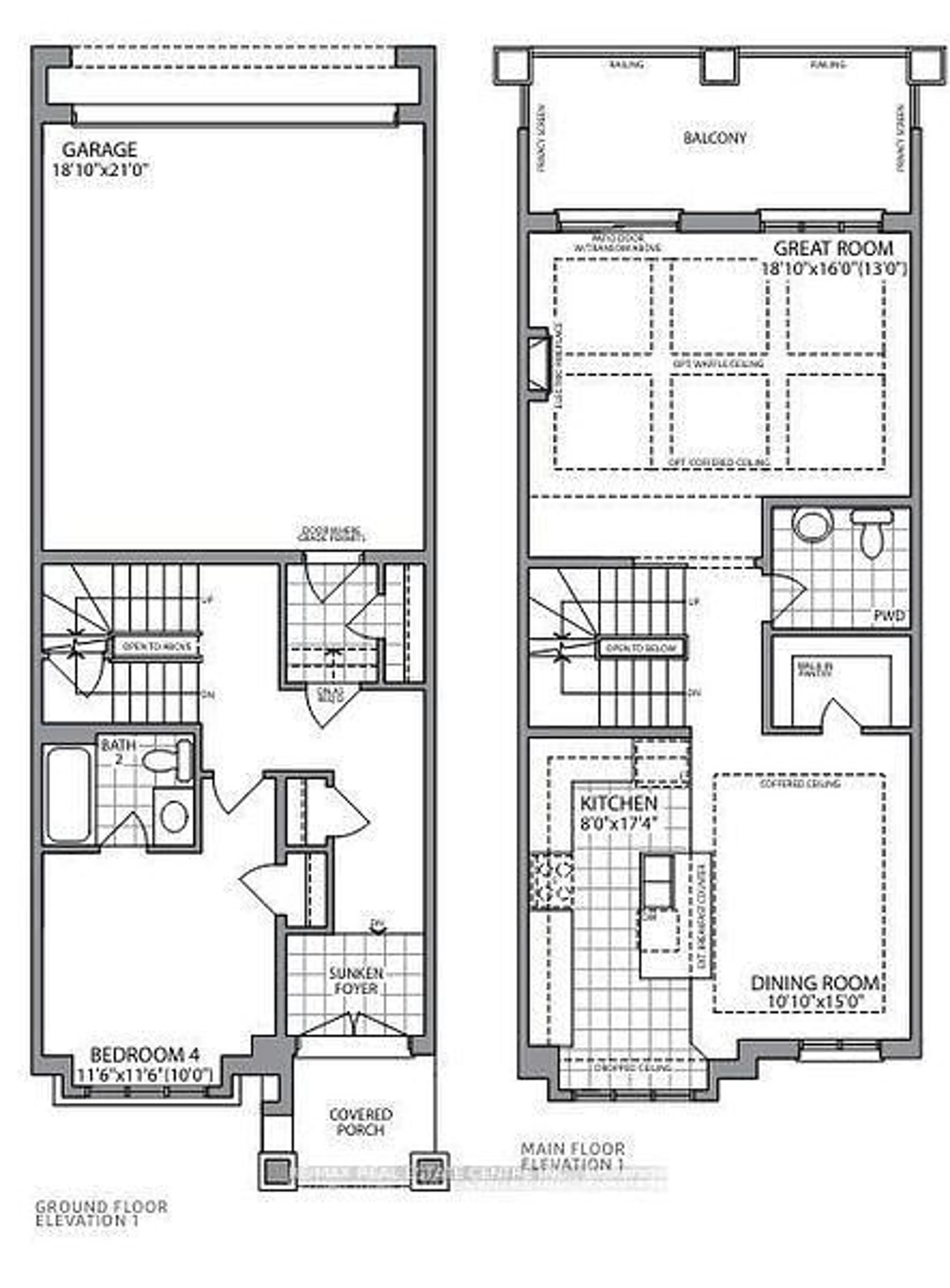 Floor plan for 156 Coolhurst Ave, Brampton Ontario L7A 0B8