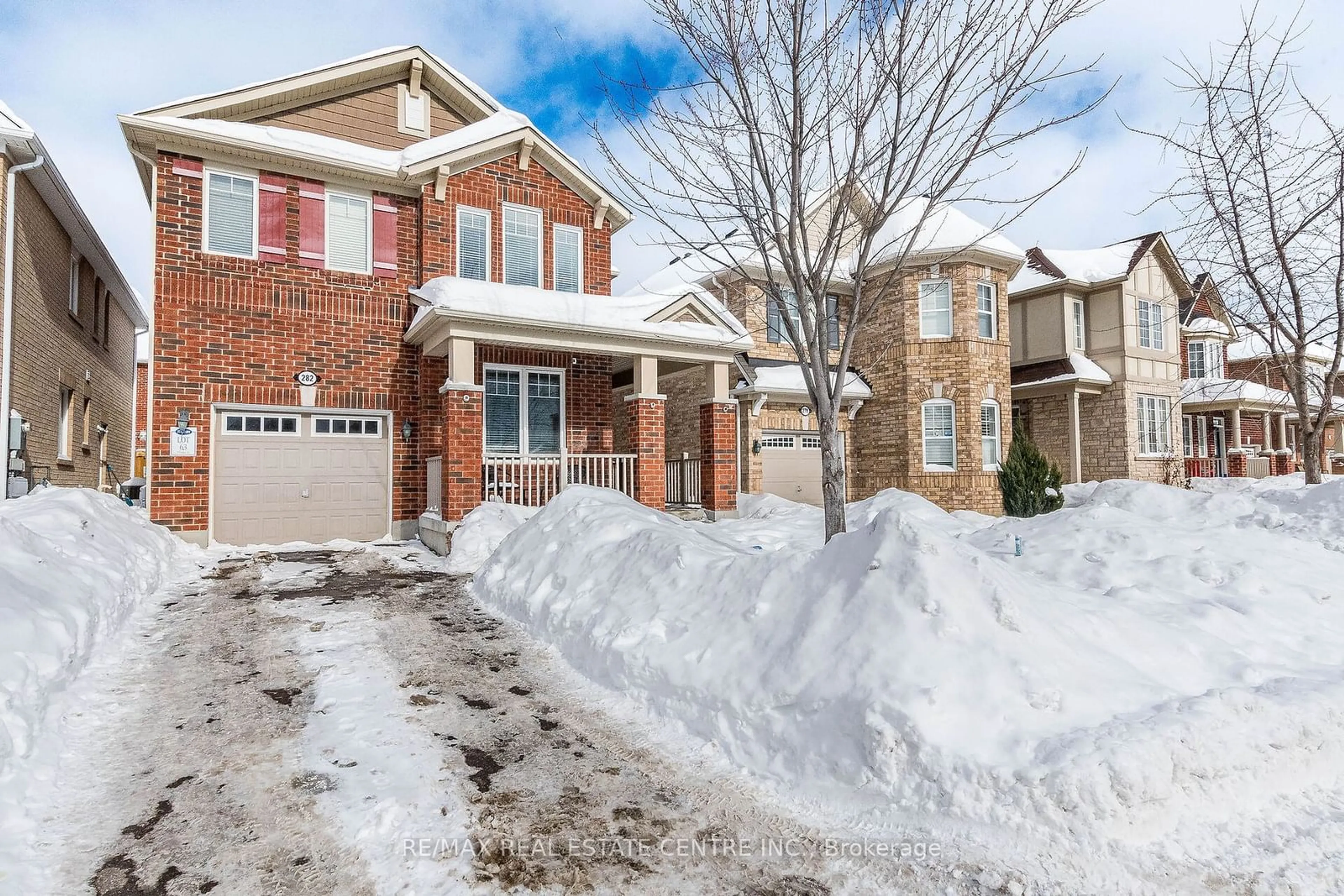 Home with brick exterior material, street for 282 Gleave Terr, Milton Ontario L9T 8N9