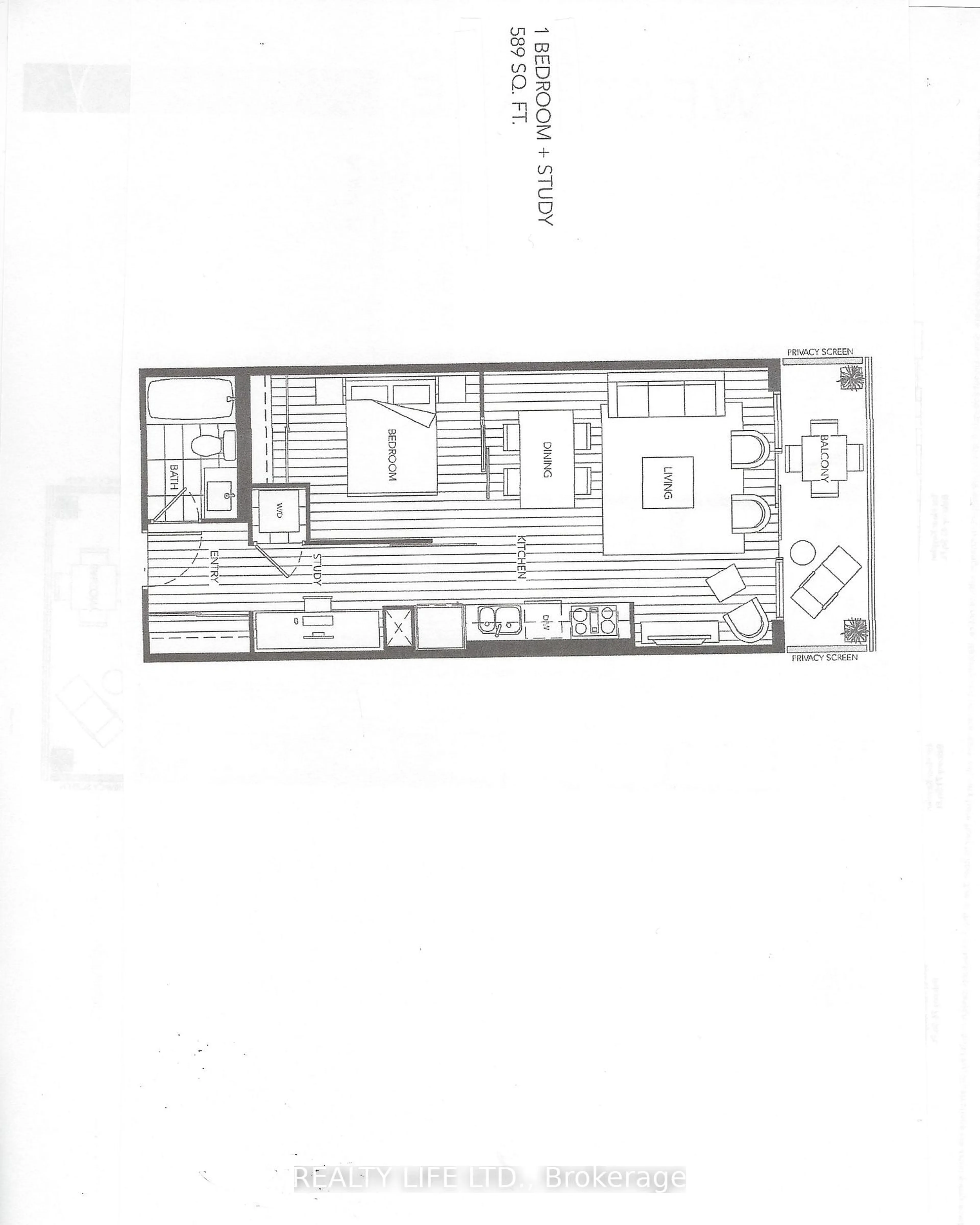 Floor plan for 2220 Lake Shore Blvd #310, Toronto Ontario M8V 0C1