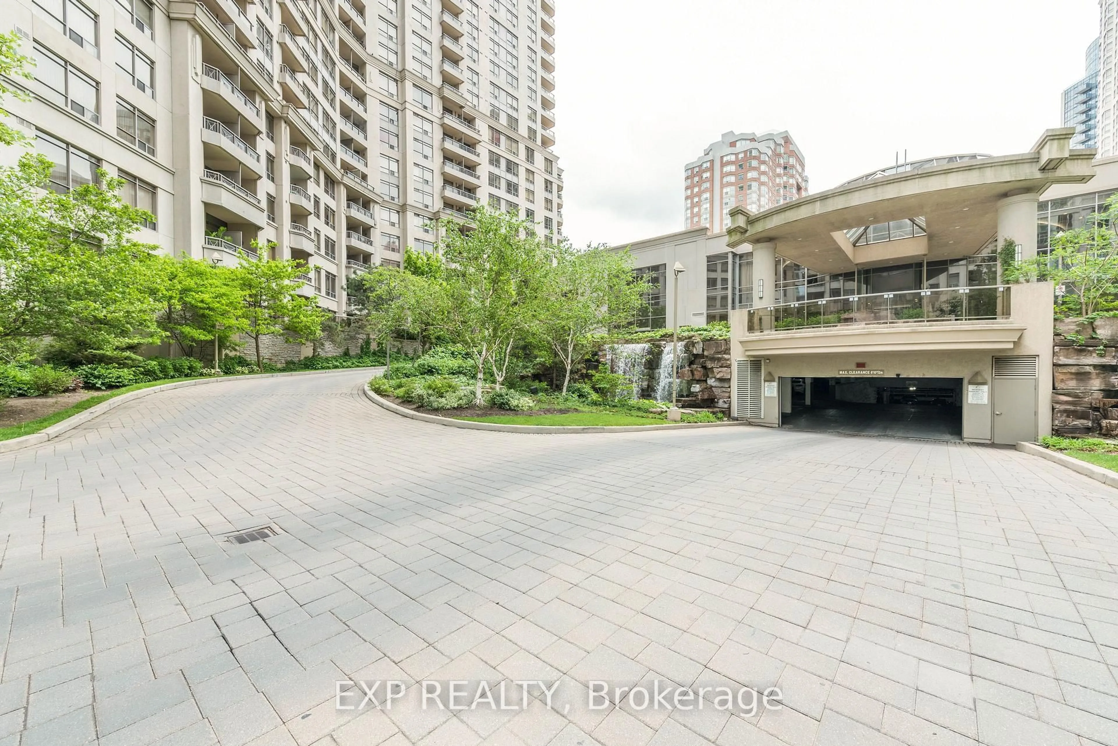 Patio, city buildings view from balcony for 3888 Duke Of York Blvd #121, Mississauga Ontario L5B 4P5