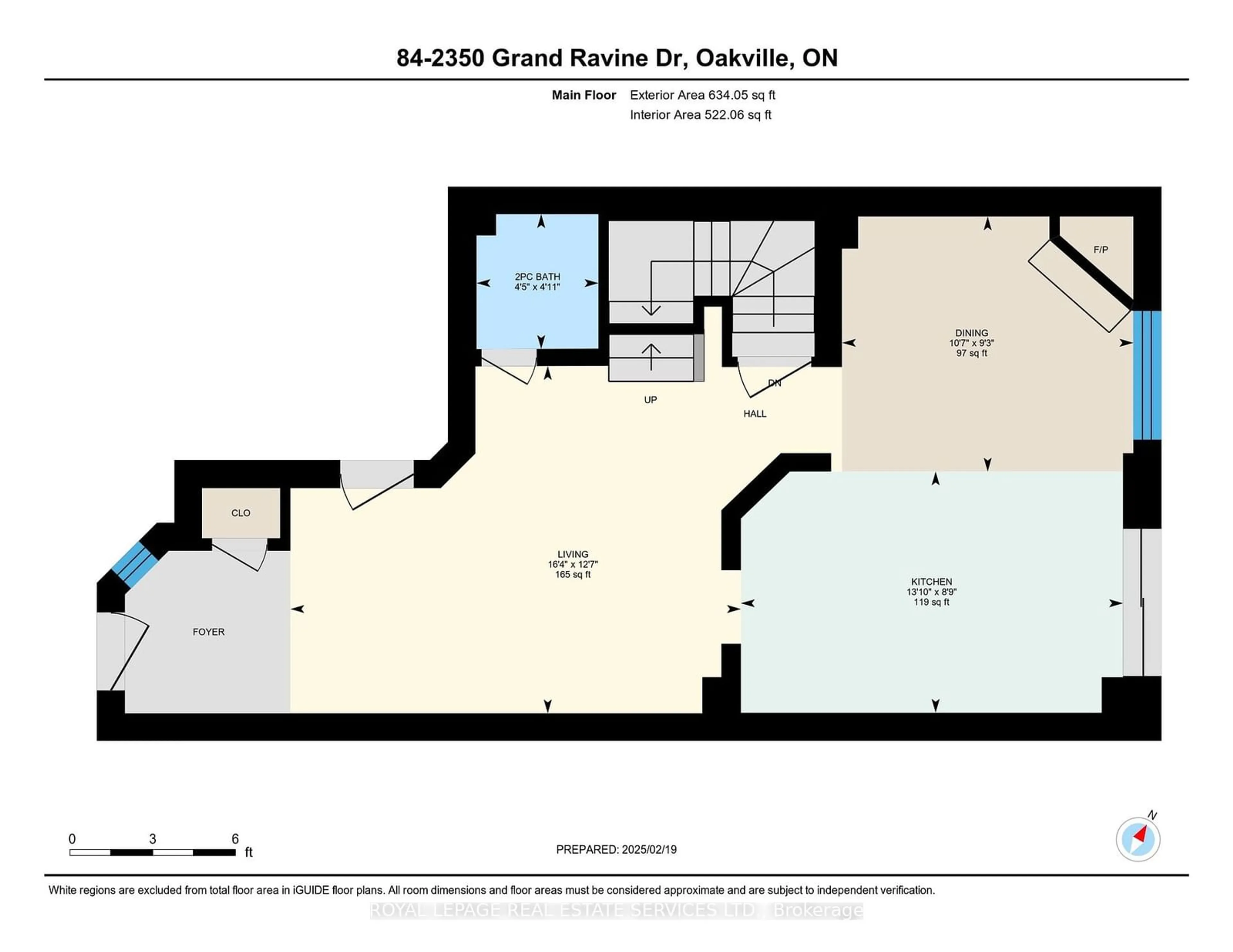 Floor plan for 2350 Grand Ravine Dr #84, Oakville Ontario L6H 6E2