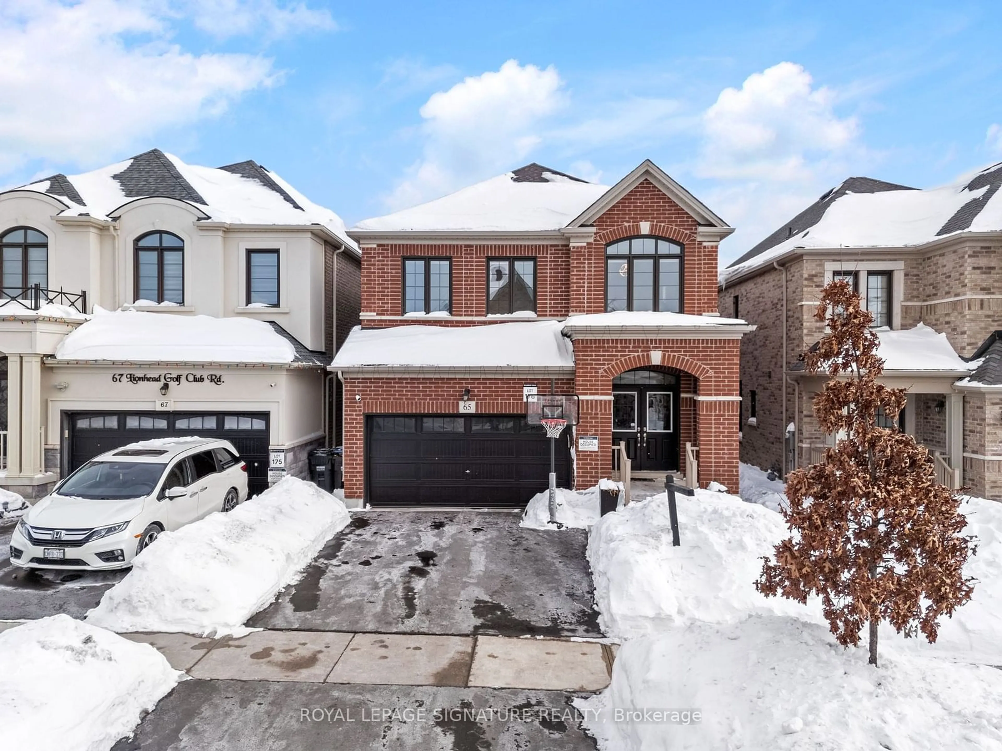 Home with brick exterior material, street for 65 Lionhead Golf Club Rd, Brampton Ontario L6Y 1P3