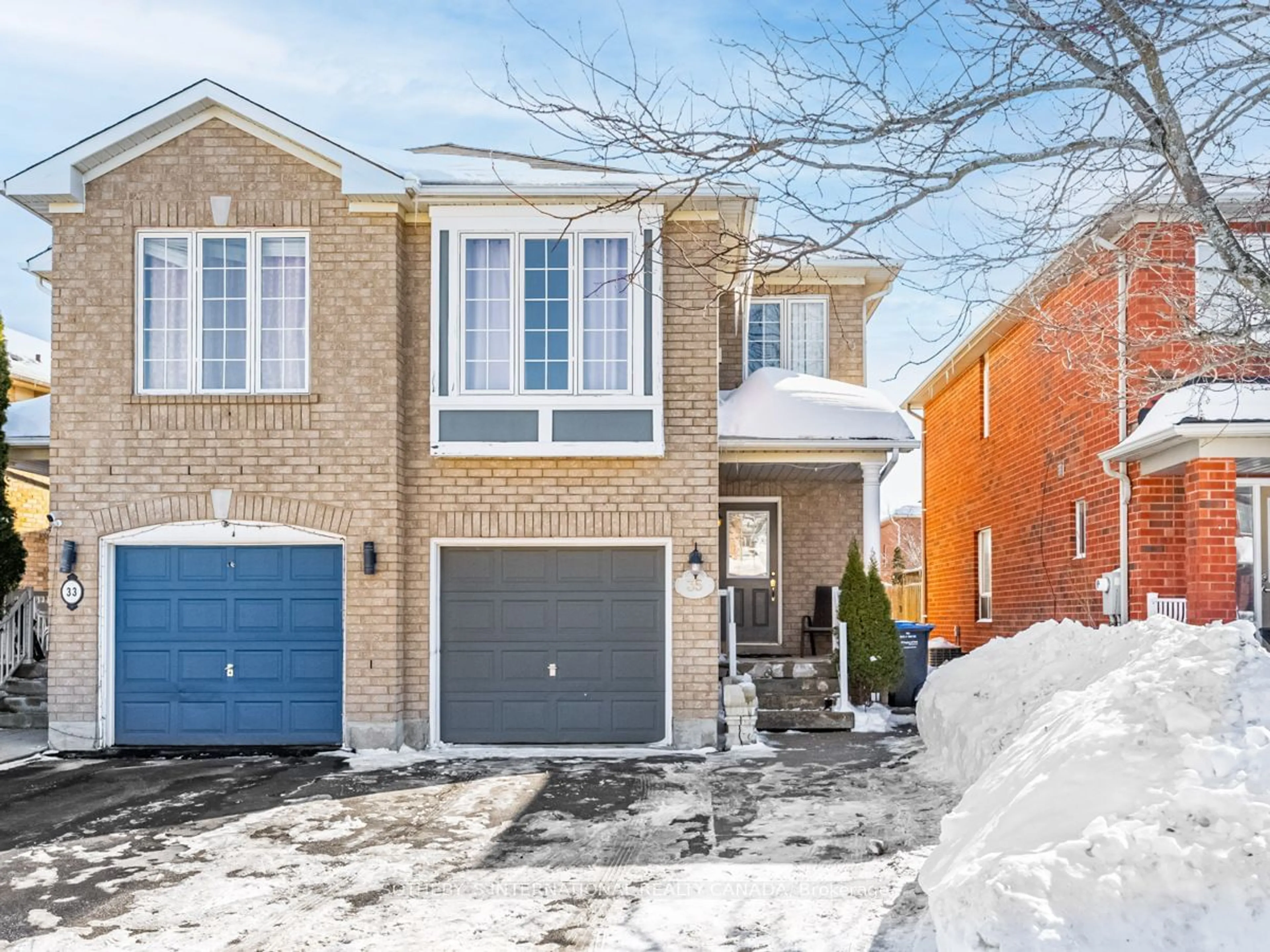 Home with brick exterior material, street for 35 Roadmaster Lane, Brampton Ontario L7A 3A7