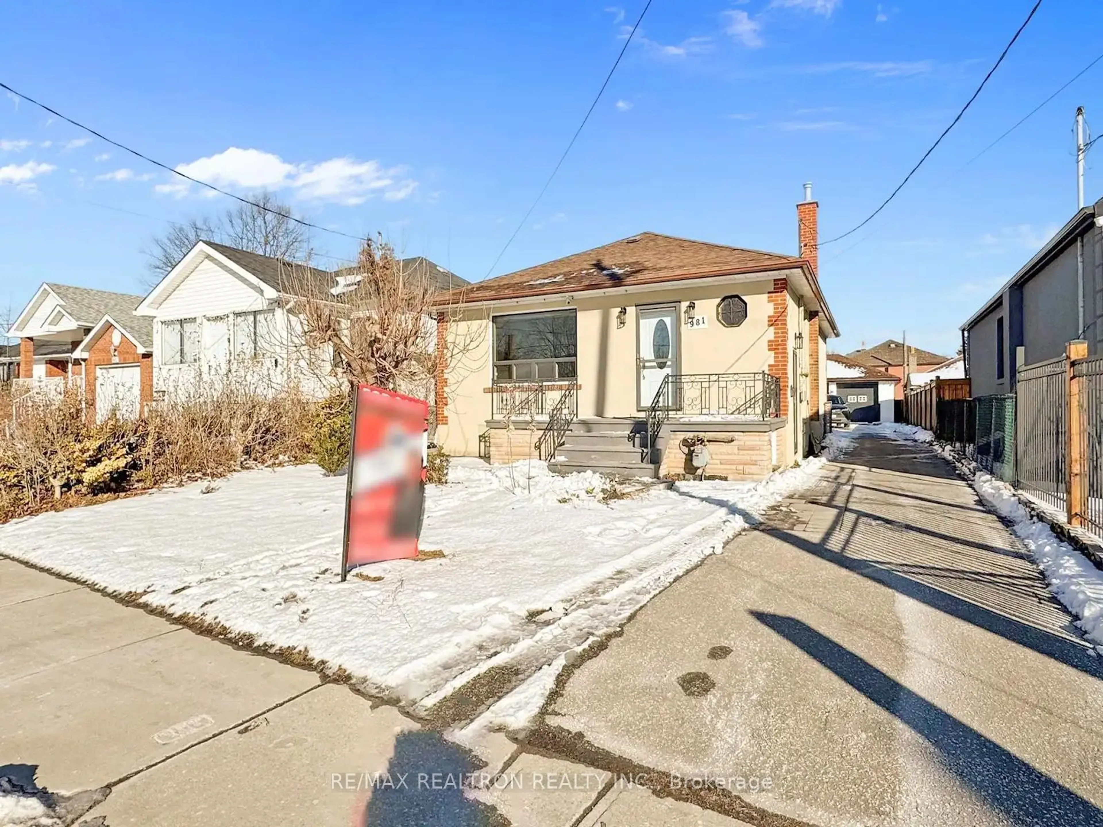 Home with brick exterior material, street for 981 Caledonia Rd, Toronto Ontario M6B 3Y7