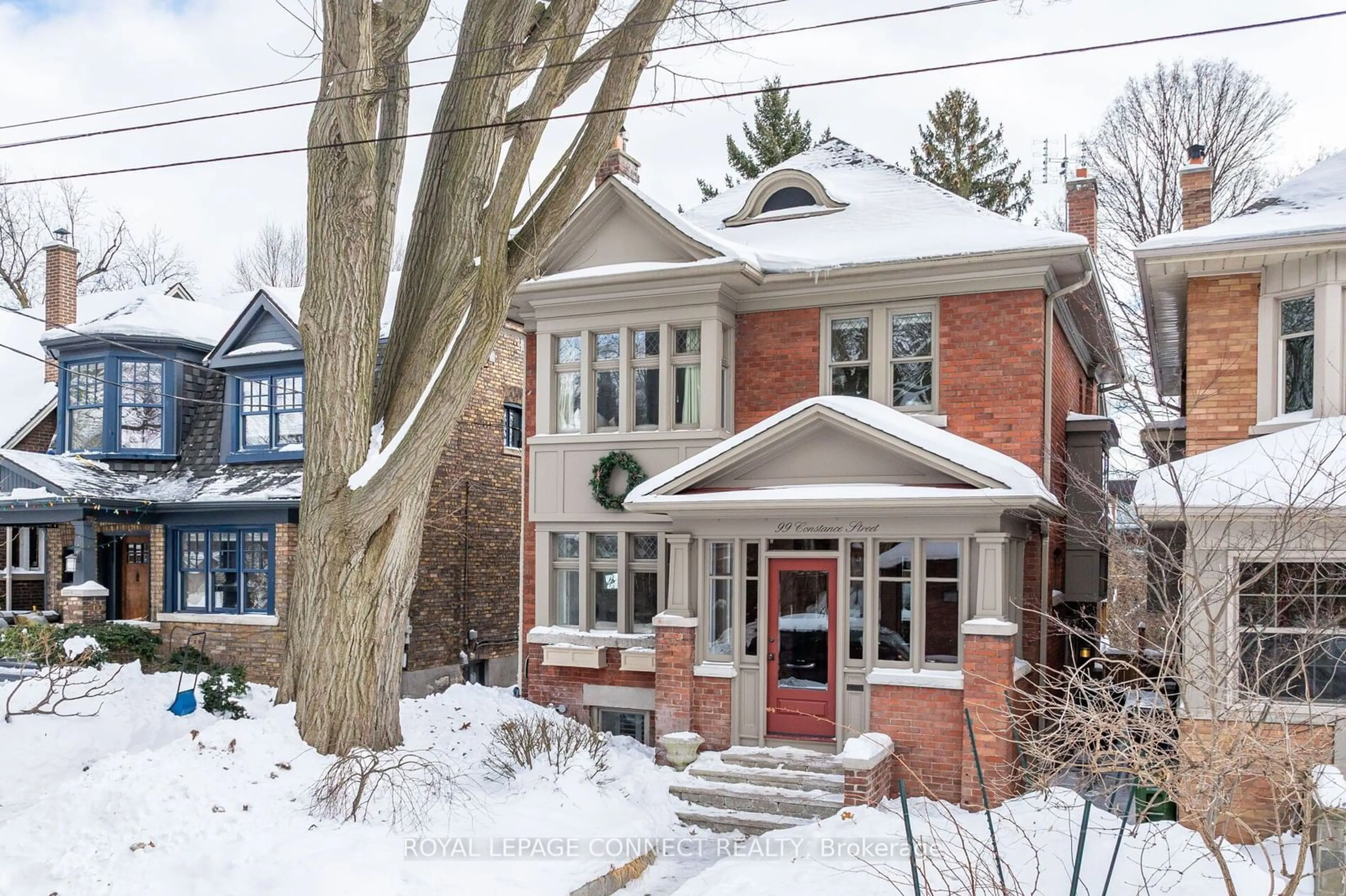 Home with brick exterior material, street for 99 Constance St, Toronto Ontario M6R 1S7