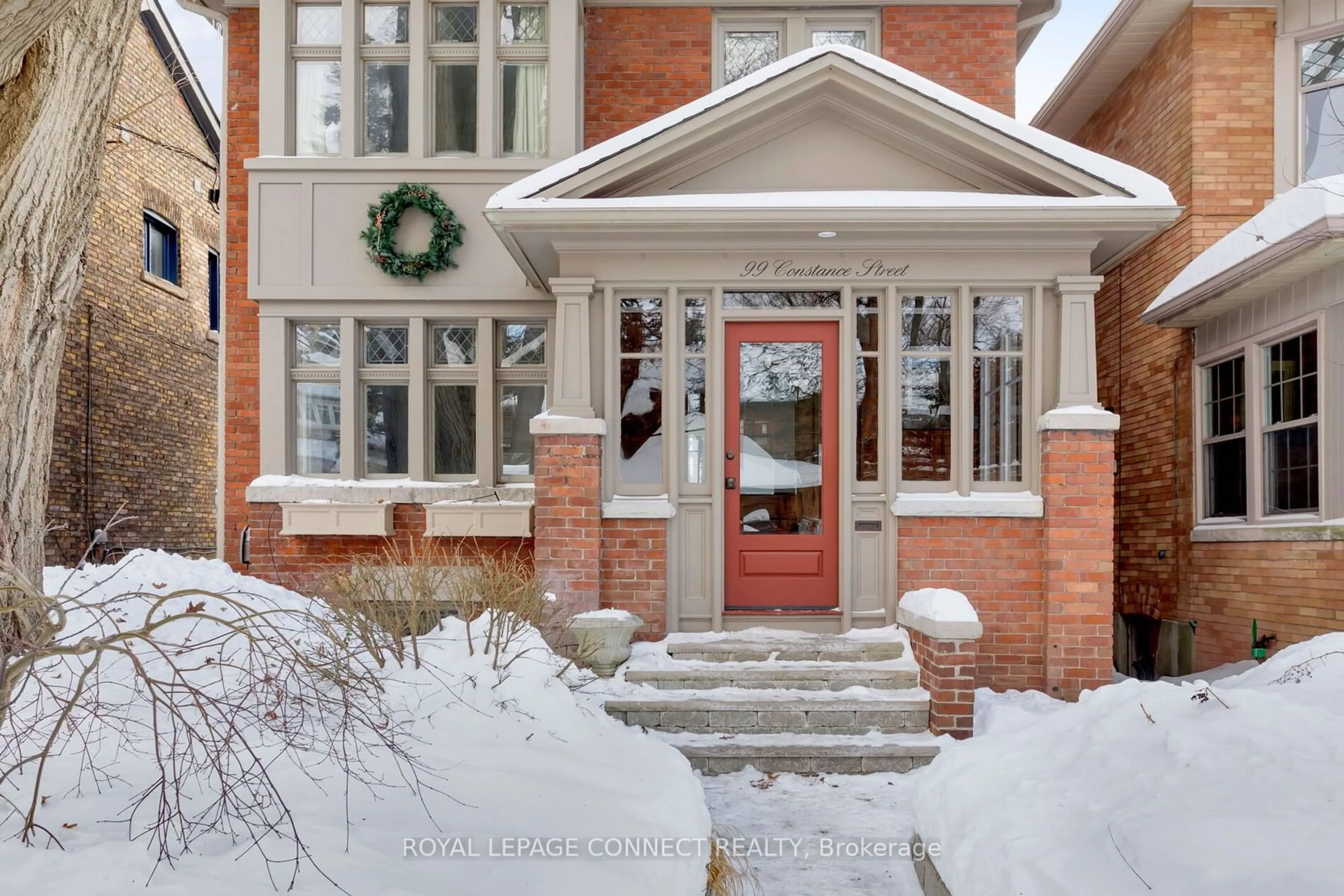 Home with brick exterior material, street for 99 Constance St, Toronto Ontario M6R 1S7