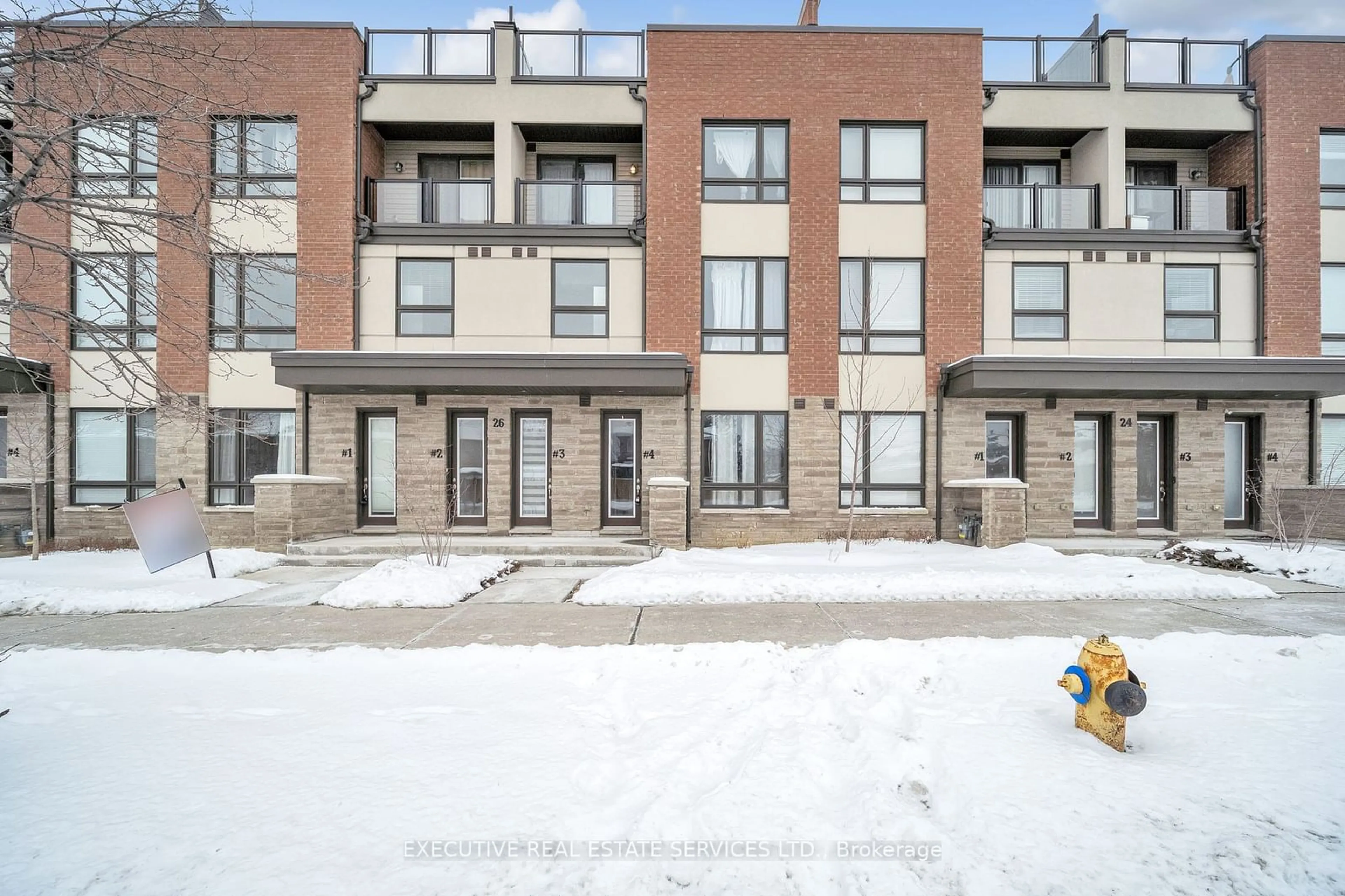 A pic from outside/outdoor area/front of a property/back of a property/a pic from drone, street for 26 Humberwood Blvd ##4, Toronto Ontario M9W 6X7