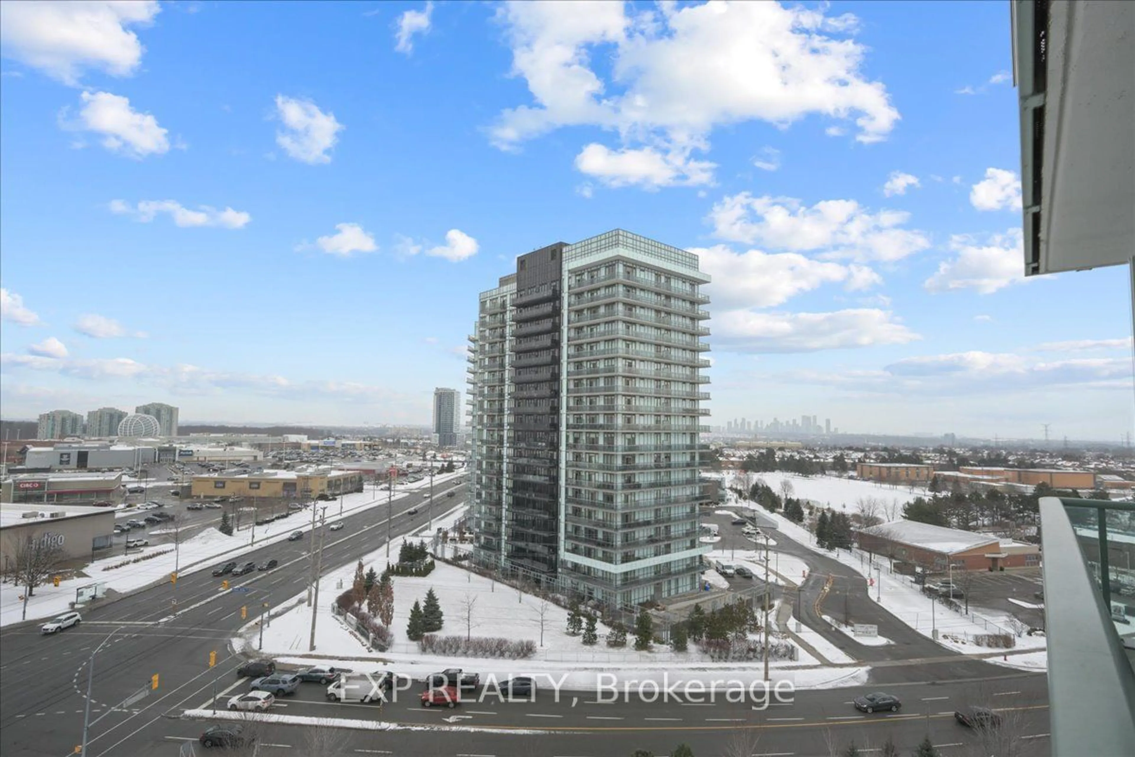 A pic from outside/outdoor area/front of a property/back of a property/a pic from drone, city buildings view from balcony for 4900 Glen Erin Dr #1101, Mississauga Ontario L5M 7S2