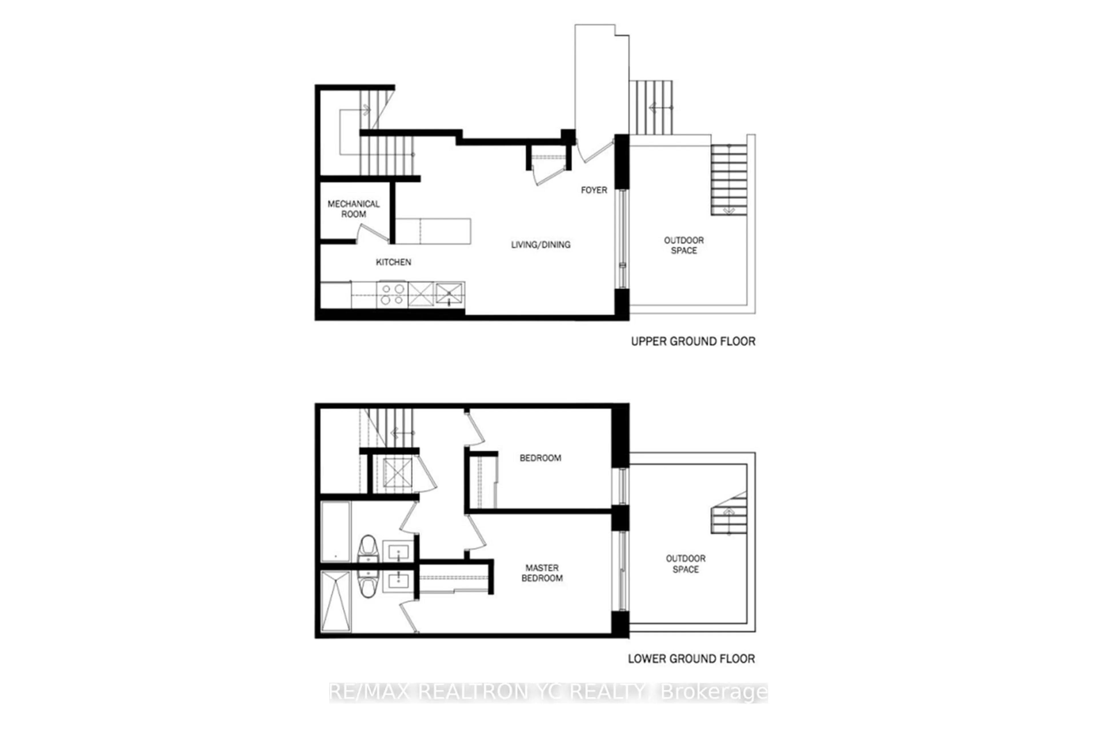 Floor plan for 40 Ed Clark Gardens Blvd #6, Toronto Ontario M6N 0B5