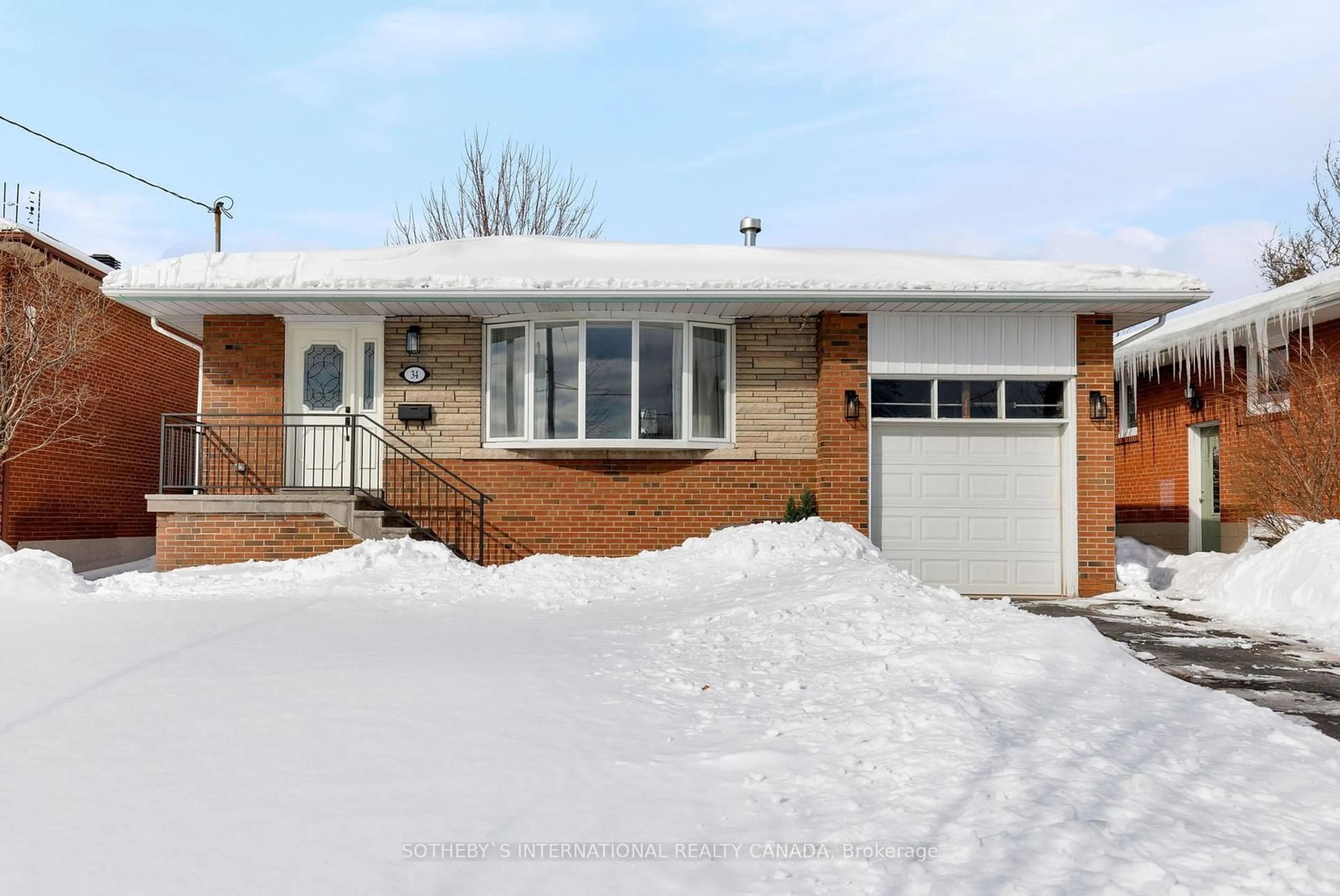 Home with brick exterior material, street for 34 Vickson Crt, Toronto Ontario M9B 1K6