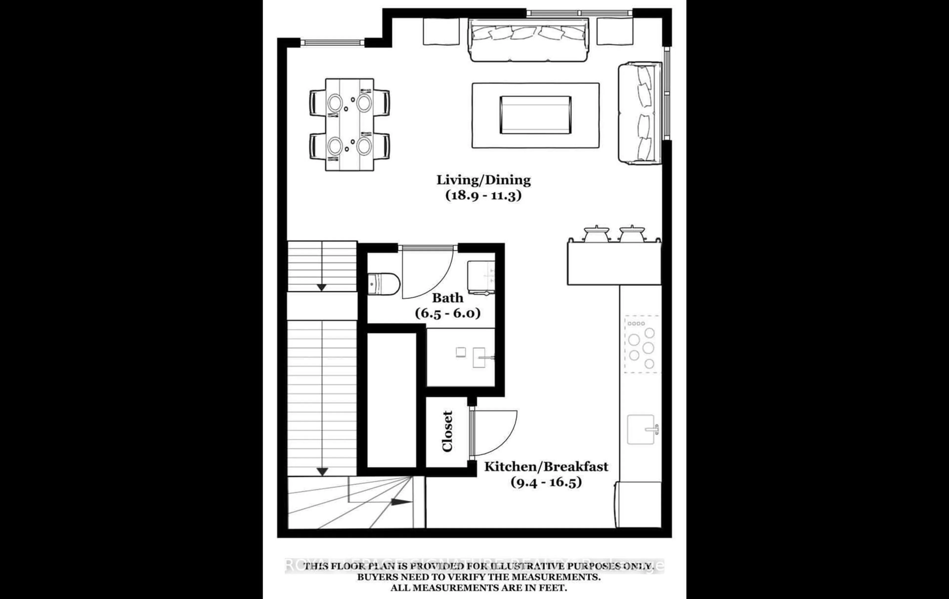 Floor plan for 3062 Sixth Line #342, Oakville Ontario L6M 4J9