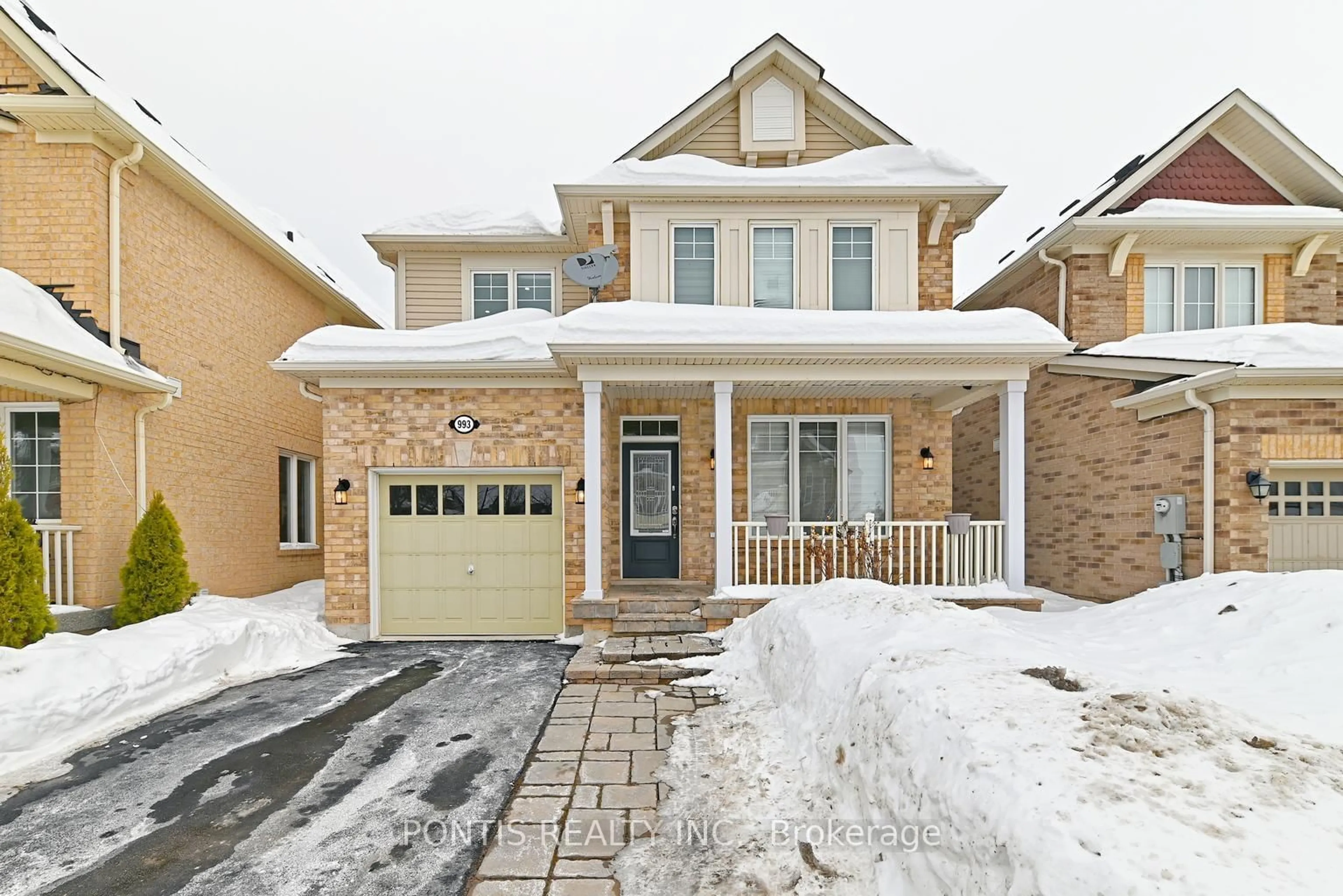 Home with brick exterior material, street for 993 Whewell Tr, Milton Ontario L9T 8C7