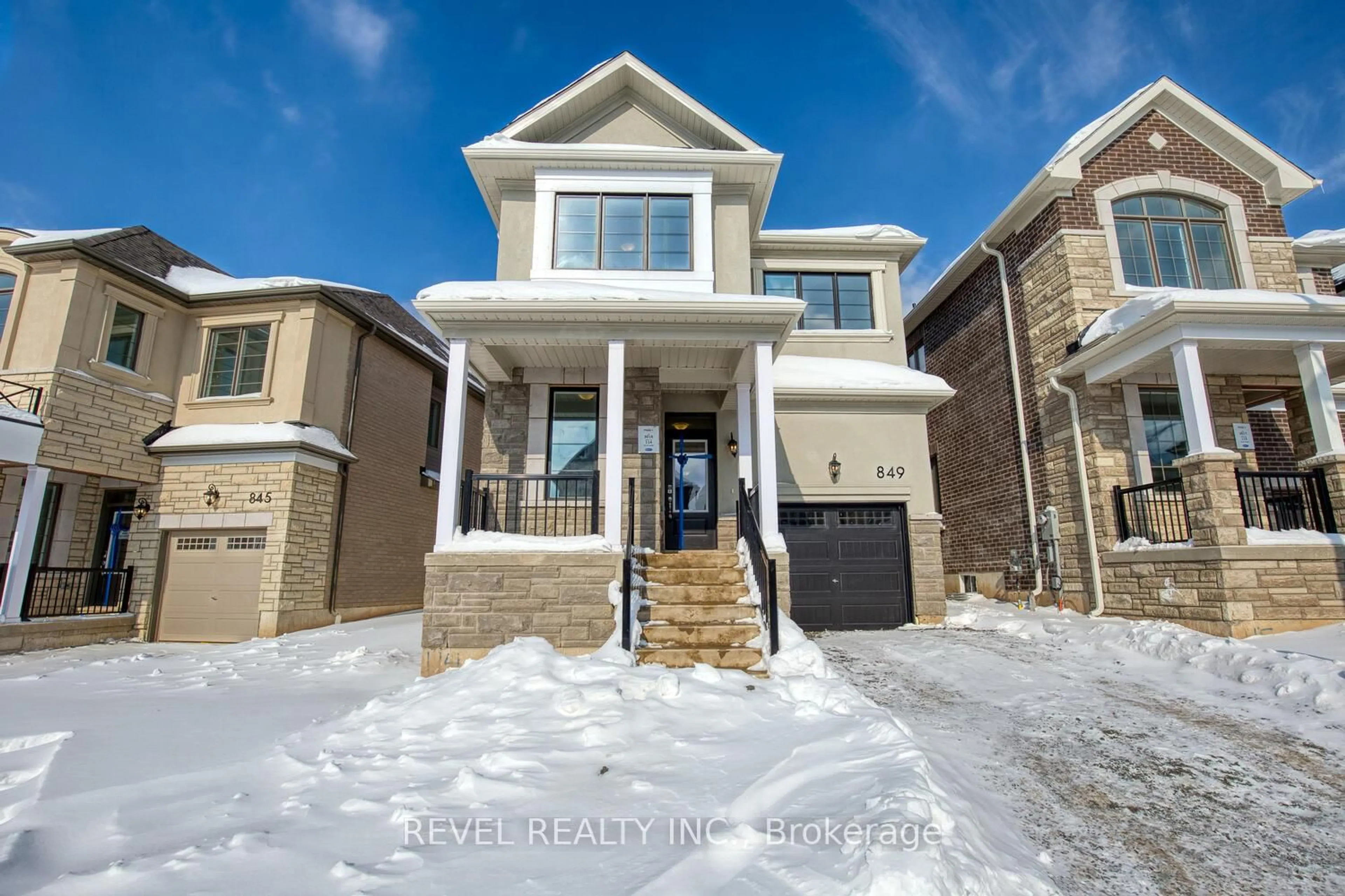 Home with brick exterior material, street for 849 Tea Landing, Milton Ontario L9E 2C6