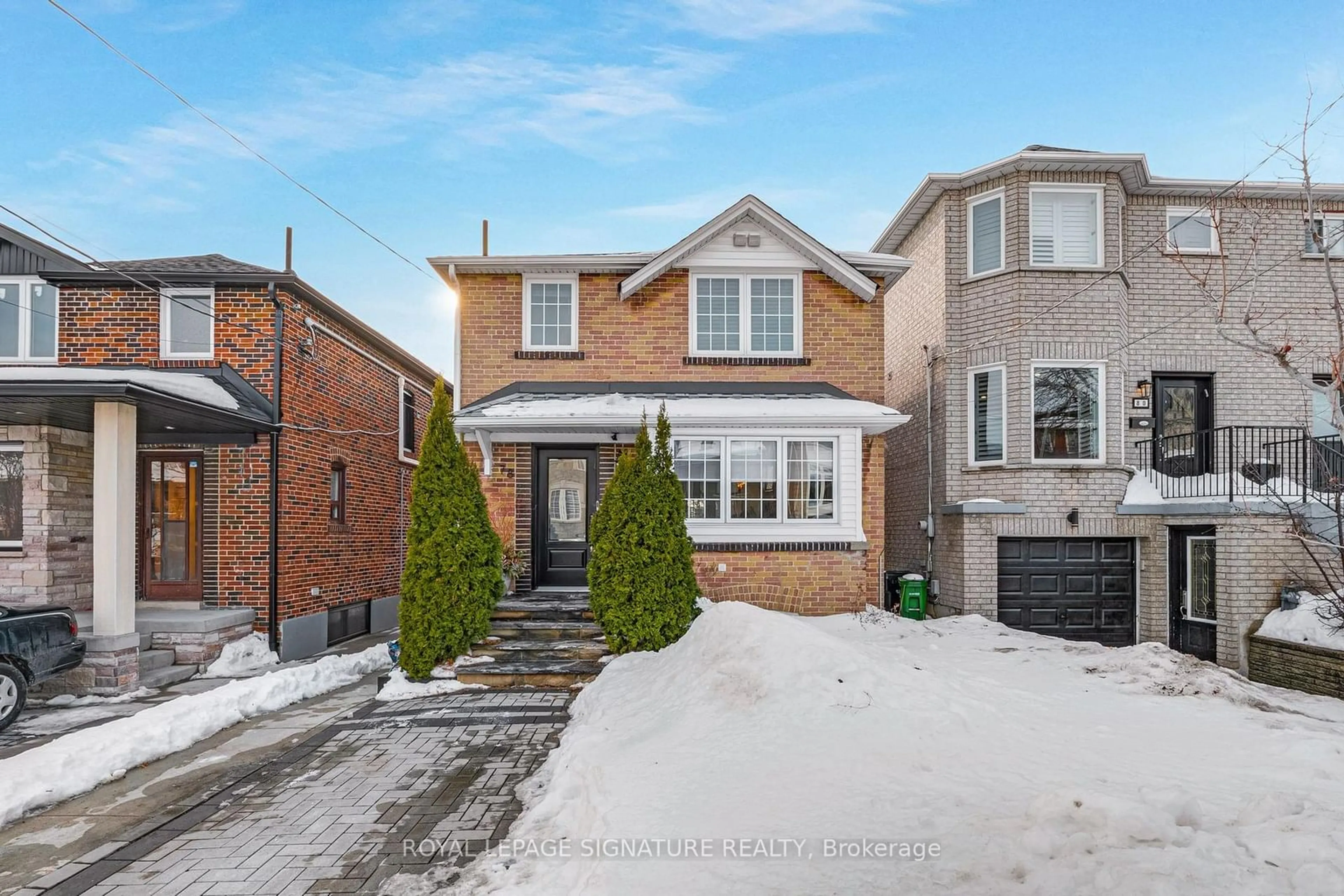 Home with brick exterior material, street for 78 Branstone Rd, Toronto Ontario M6E 4E4