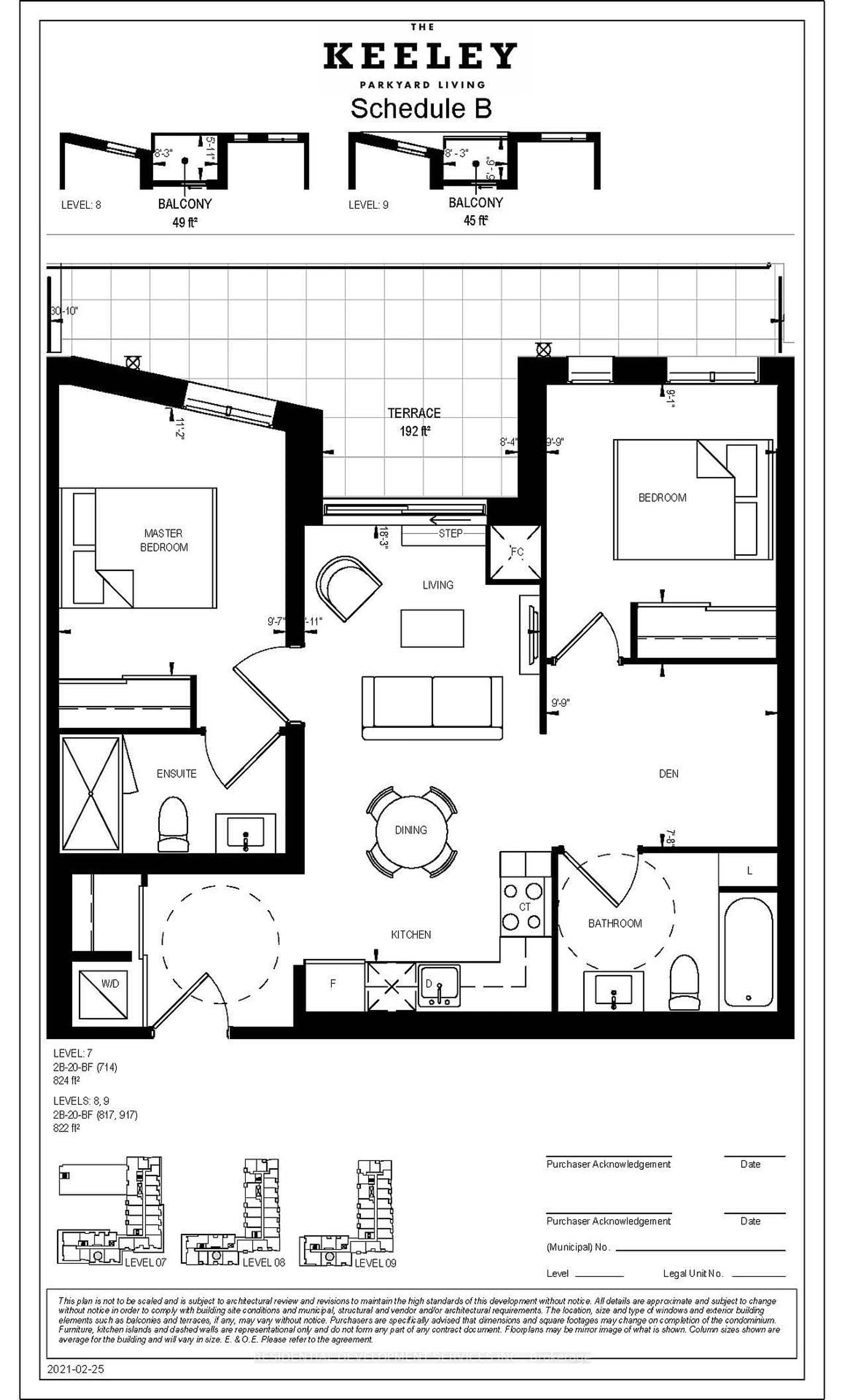 Floor plan for 3100 Keele St #714, Toronto Ontario M3M 0E1