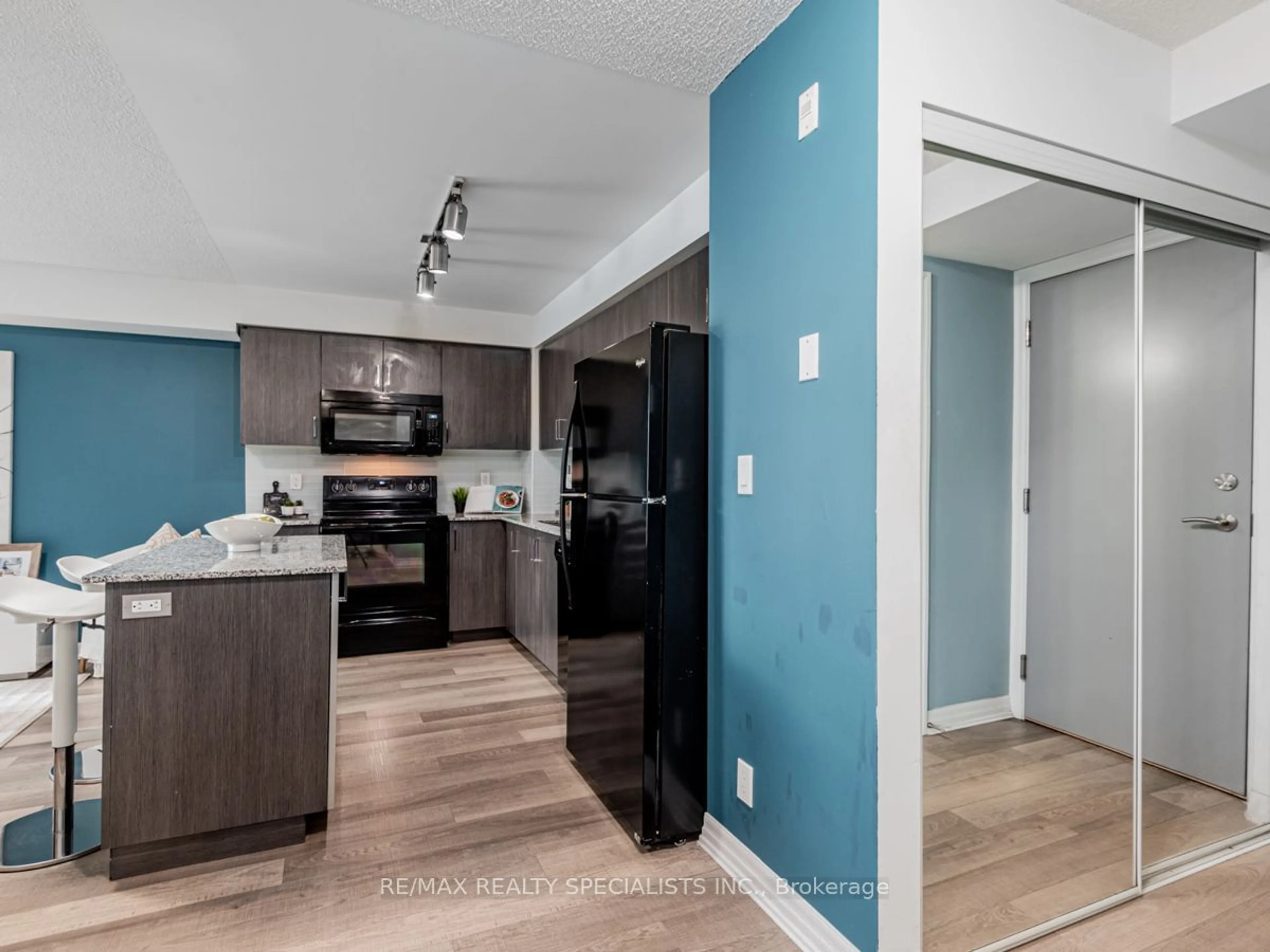 Open concept kitchen, unknown for 80 Esther Lorrie Dr #301, Toronto Ontario M9W 0C6