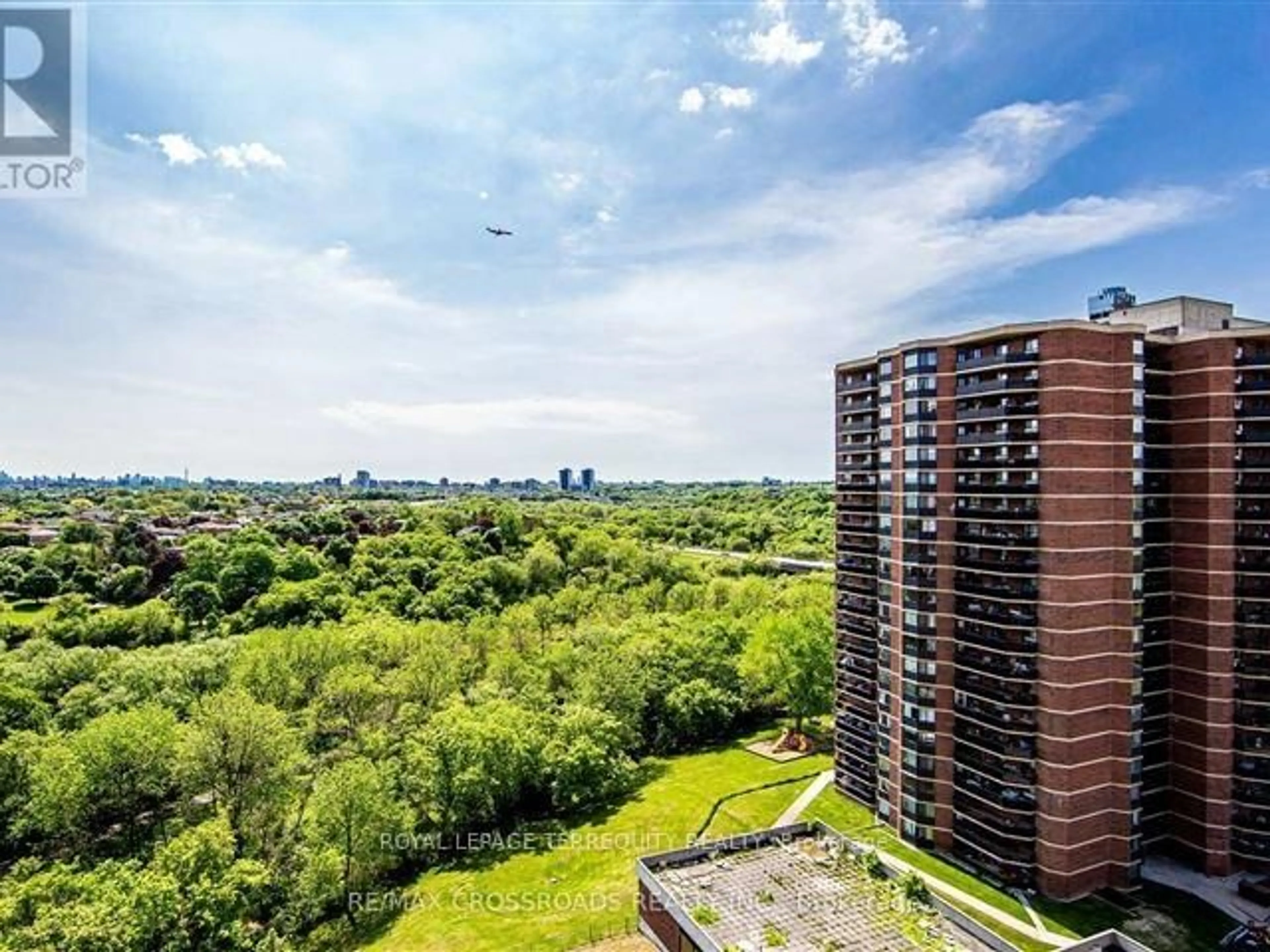 A pic from outside/outdoor area/front of a property/back of a property/a pic from drone, city buildings view from balcony for 236 Albion Rd #1012, Toronto Ontario M9W 6A6