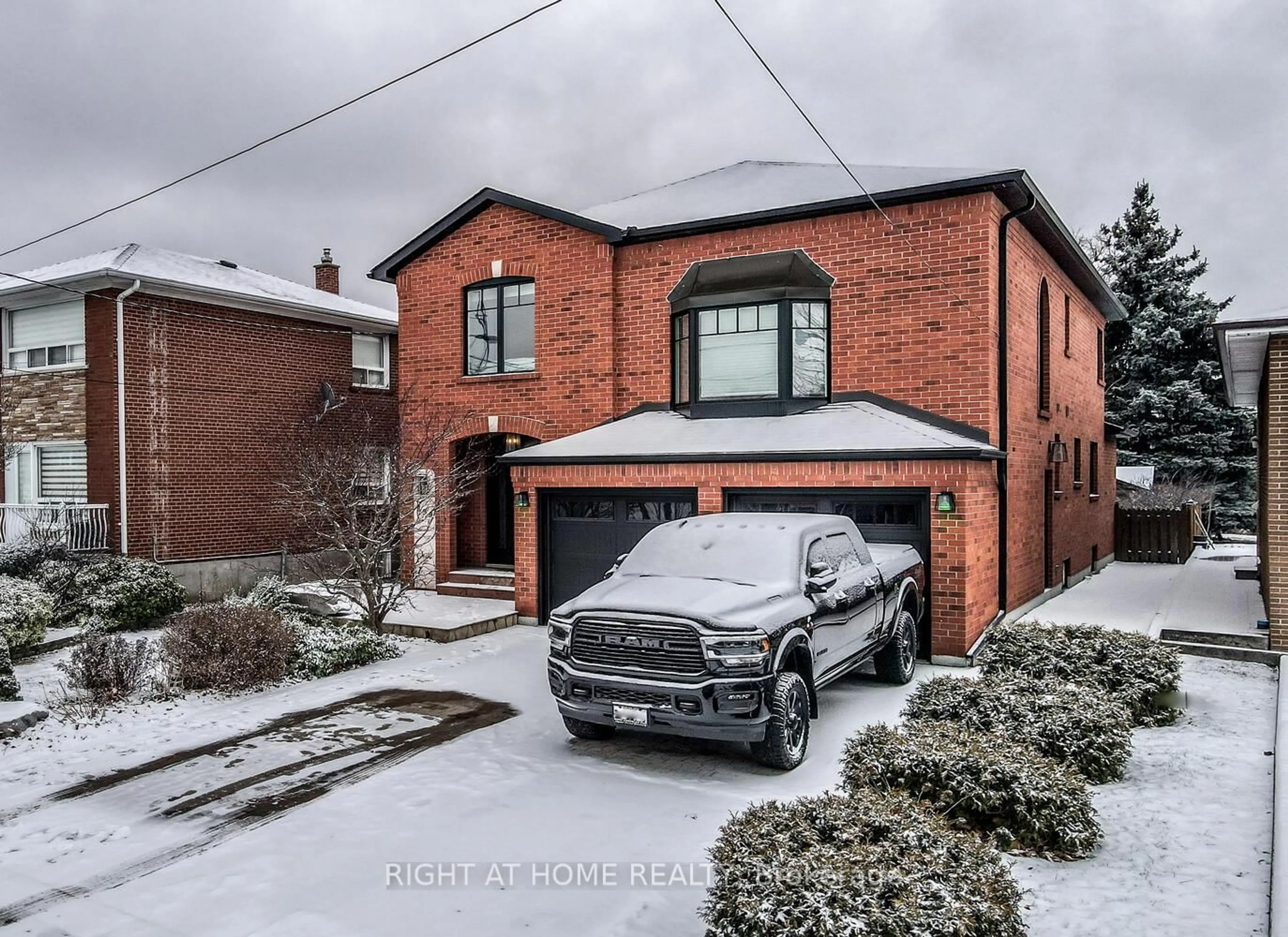 Home with brick exterior material, street for 129 Maple Leaf Dr, Toronto Ontario M6L 1N7