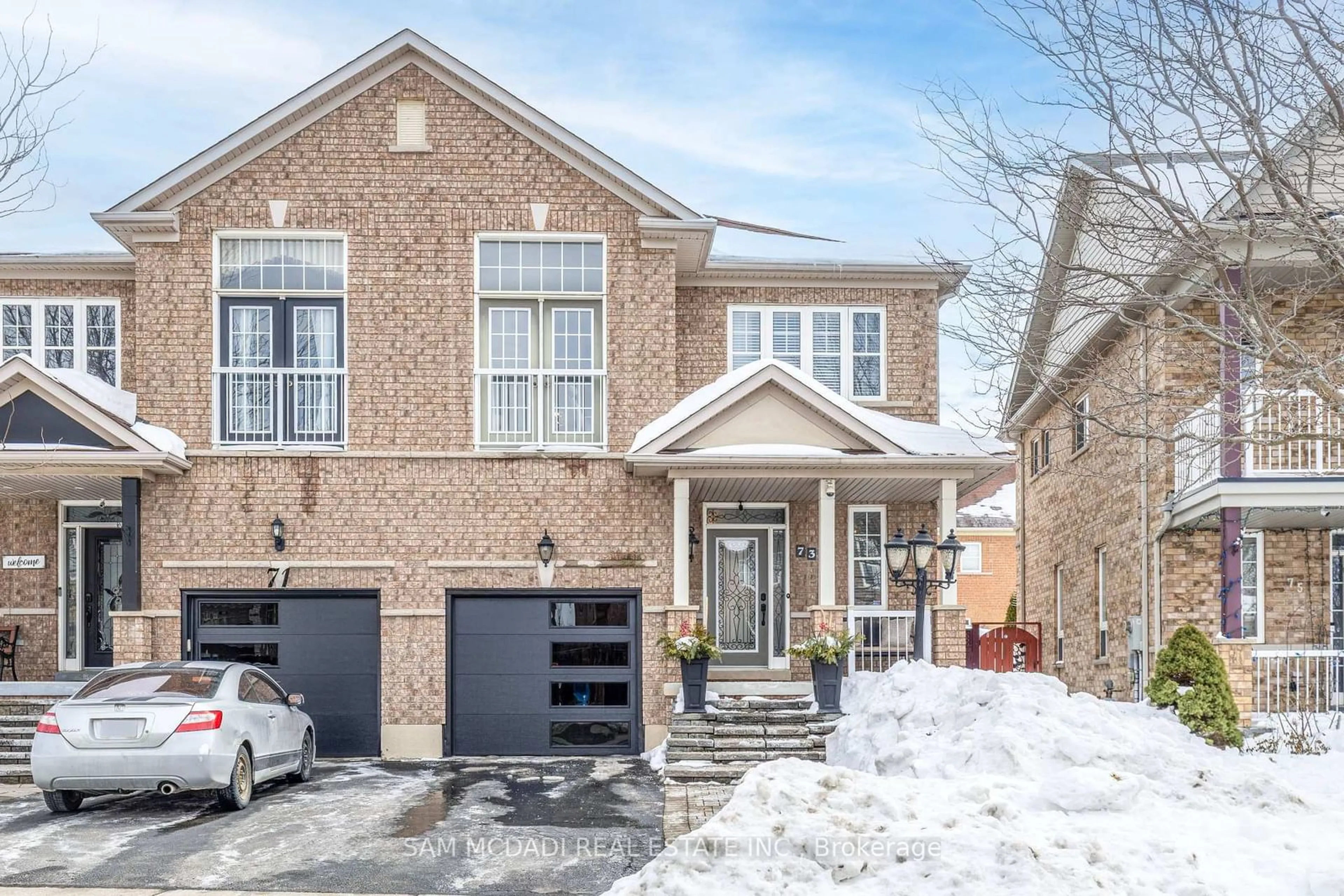 Home with brick exterior material, street for 73 Pergola Way, Brampton Ontario L6Y 5N1