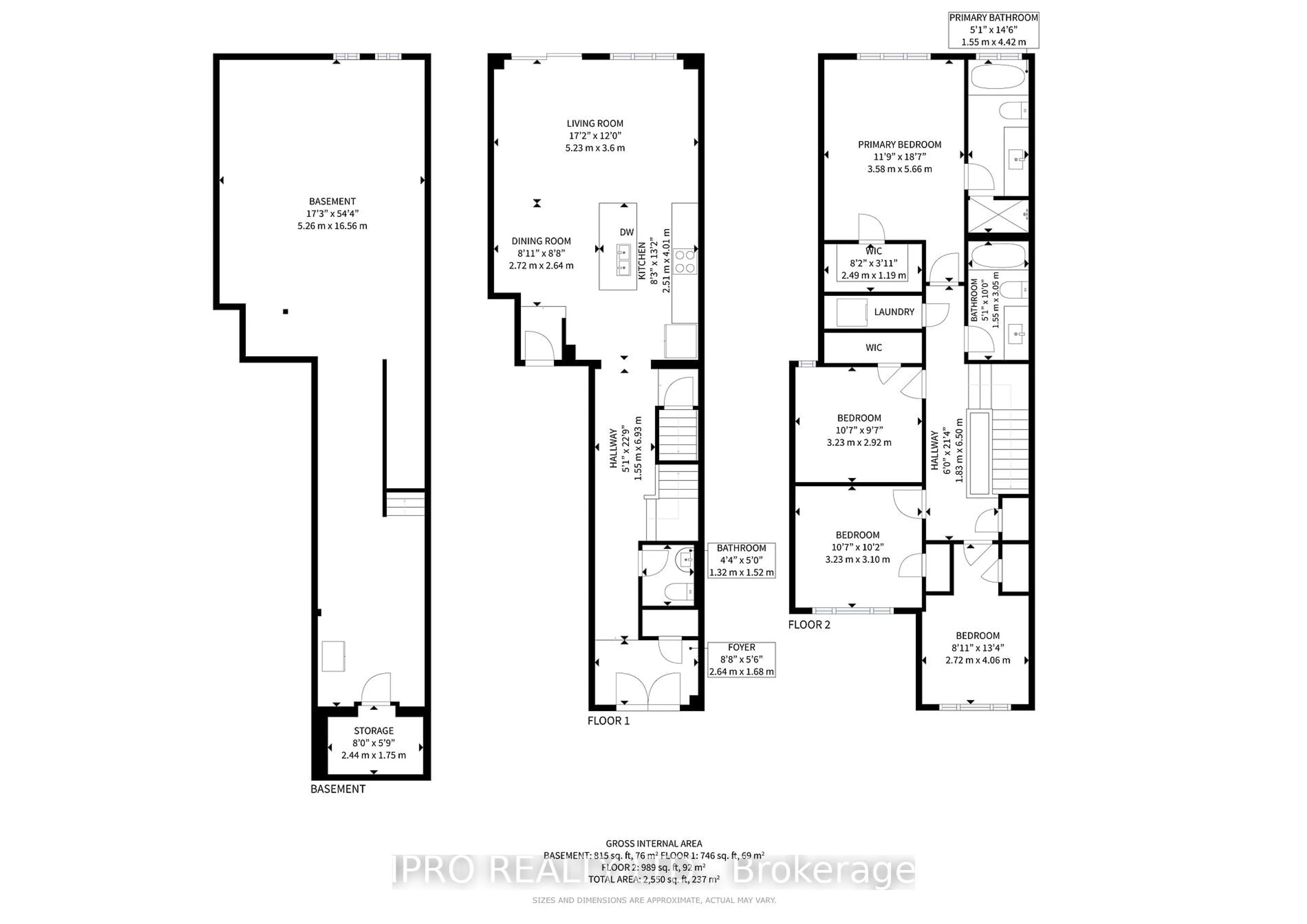 Floor plan for 10 Adventura Rd, Brampton Ontario L7A 0B7