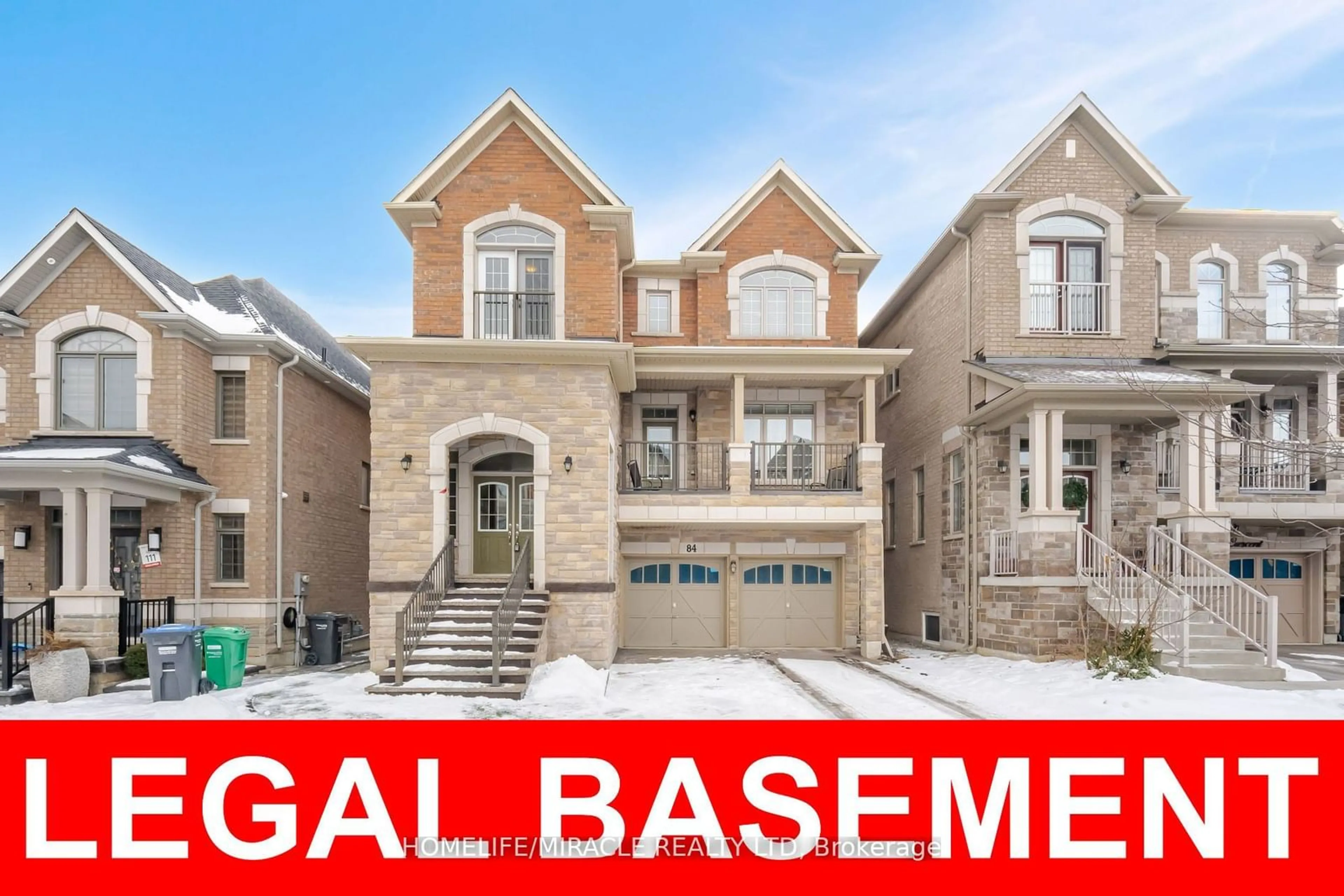 Home with brick exterior material, street for 84 Roulette Cres, Brampton Ontario L7A 4R6