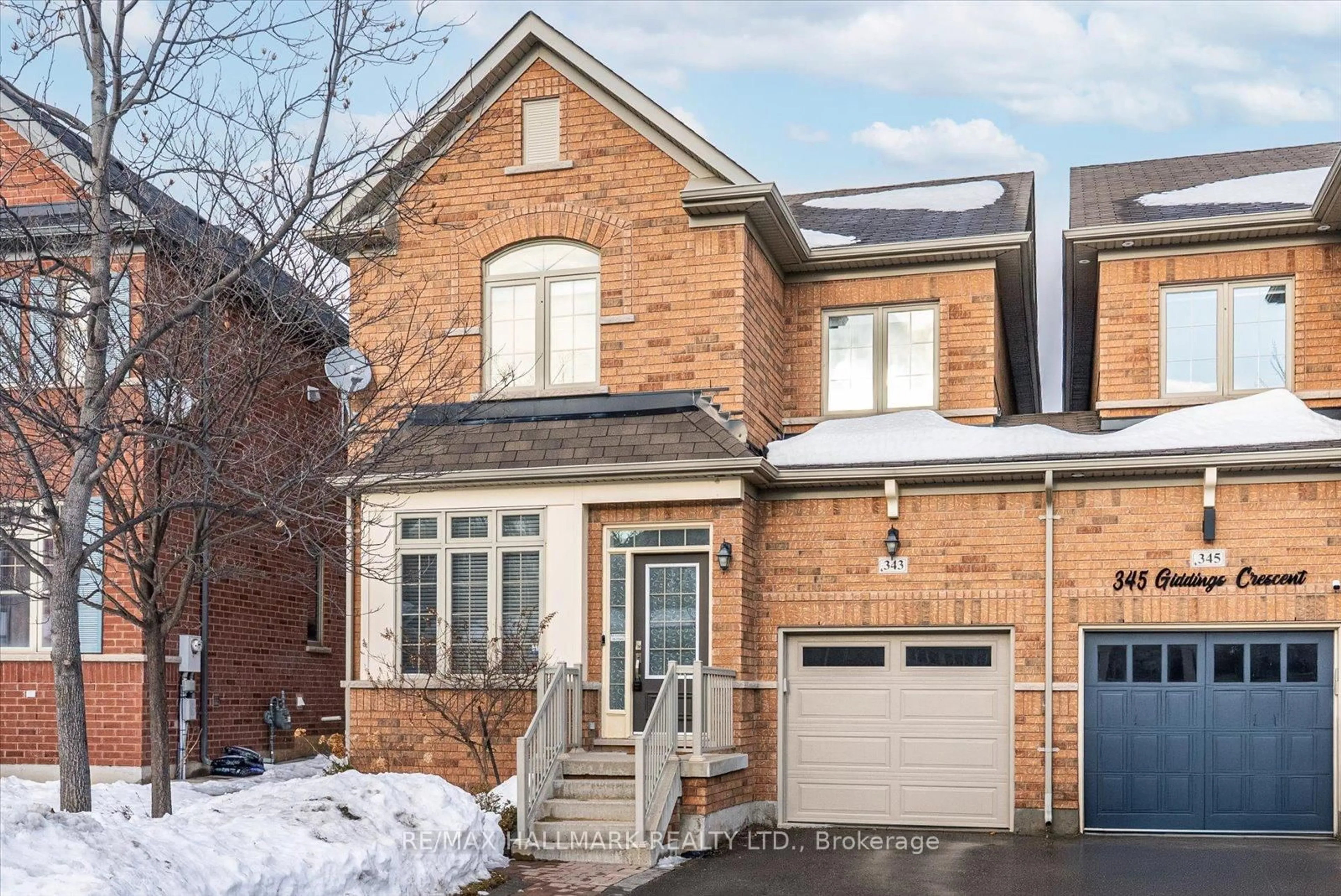 Home with brick exterior material, street for 343 Giddings Cres, Milton Ontario L9T 7A4