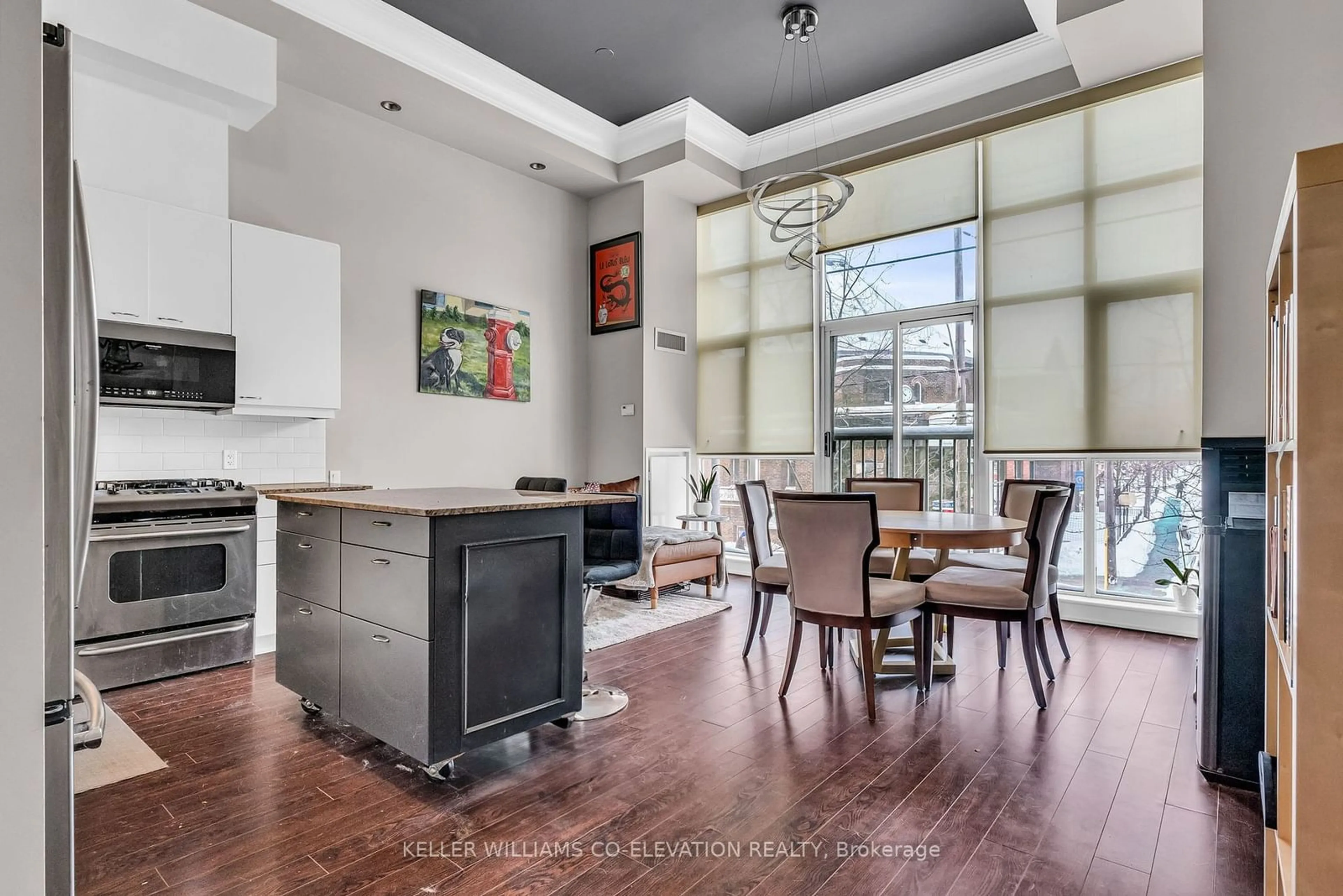 Open concept kitchen, unknown for 437 Roncesvalles Ave #215, Toronto Ontario M6R 3B9