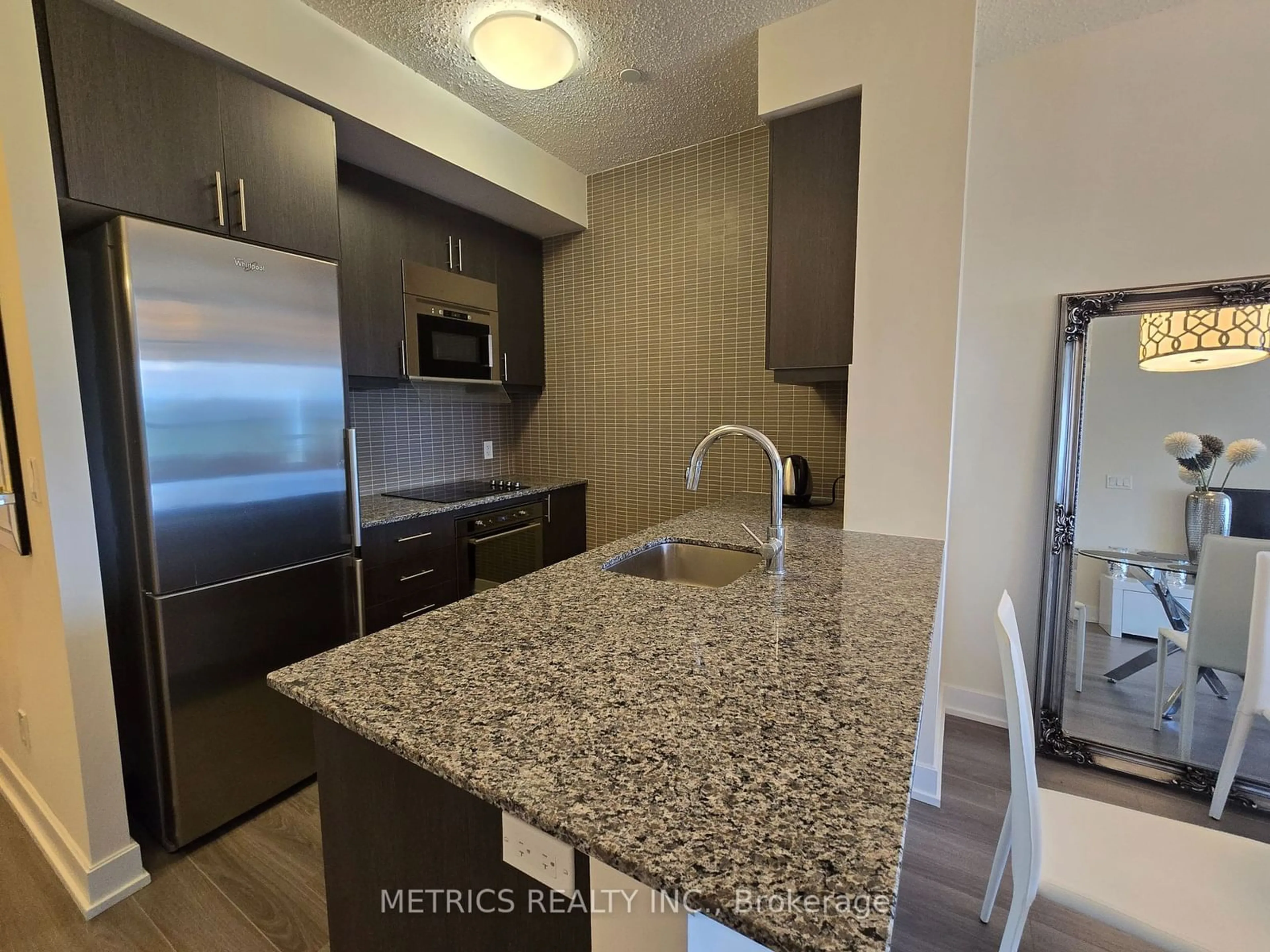 Standard kitchen, ceramic/tile floor for 2 Eva Rd #PH29, Toronto Ontario M9C 0A9