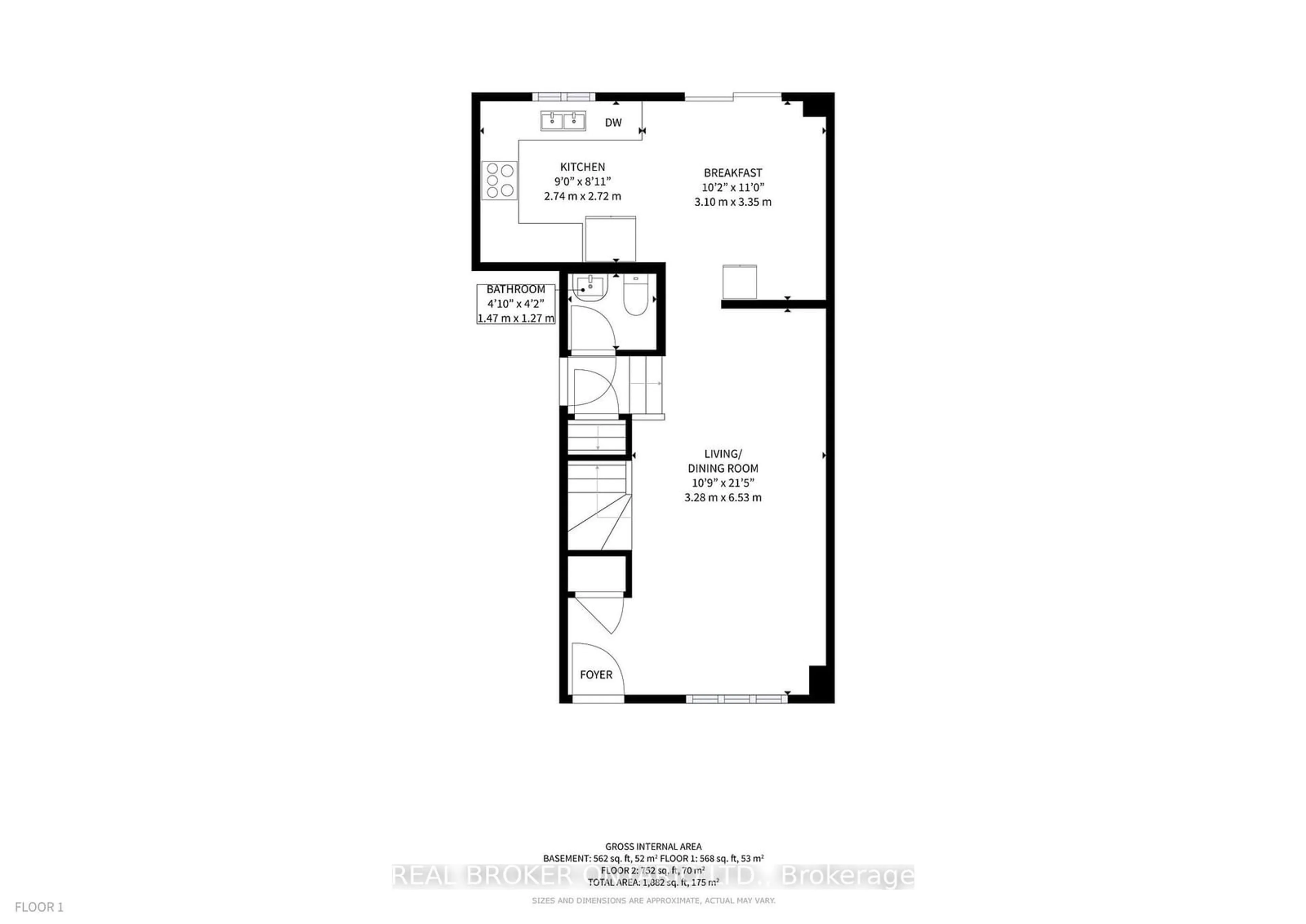 Floor plan for 2479 Postmaster Dr, Oakville Ontario L6M 0J1