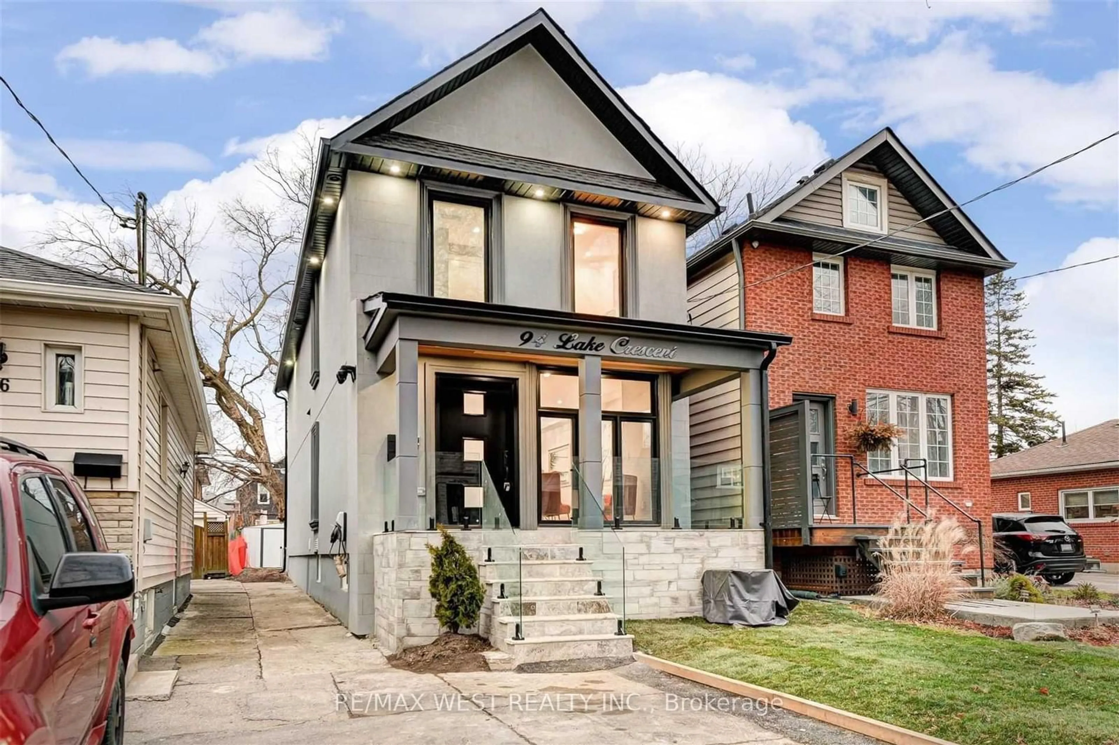 Home with brick exterior material, street for 94 Lake Cres, Toronto Ontario M8V 1W1