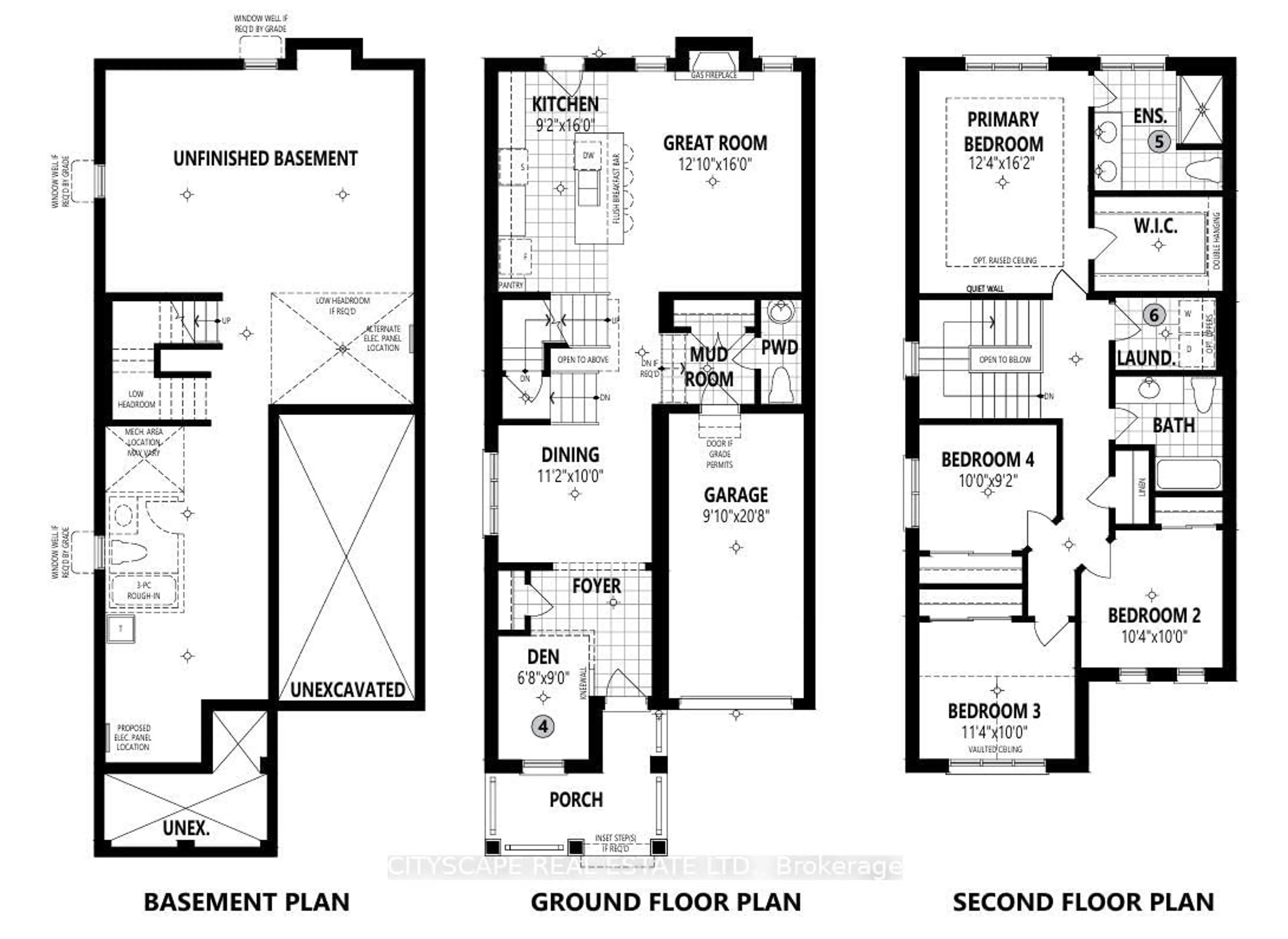 Floor plan for 853 Tea Landing, Milton Ontario L9T 7E7