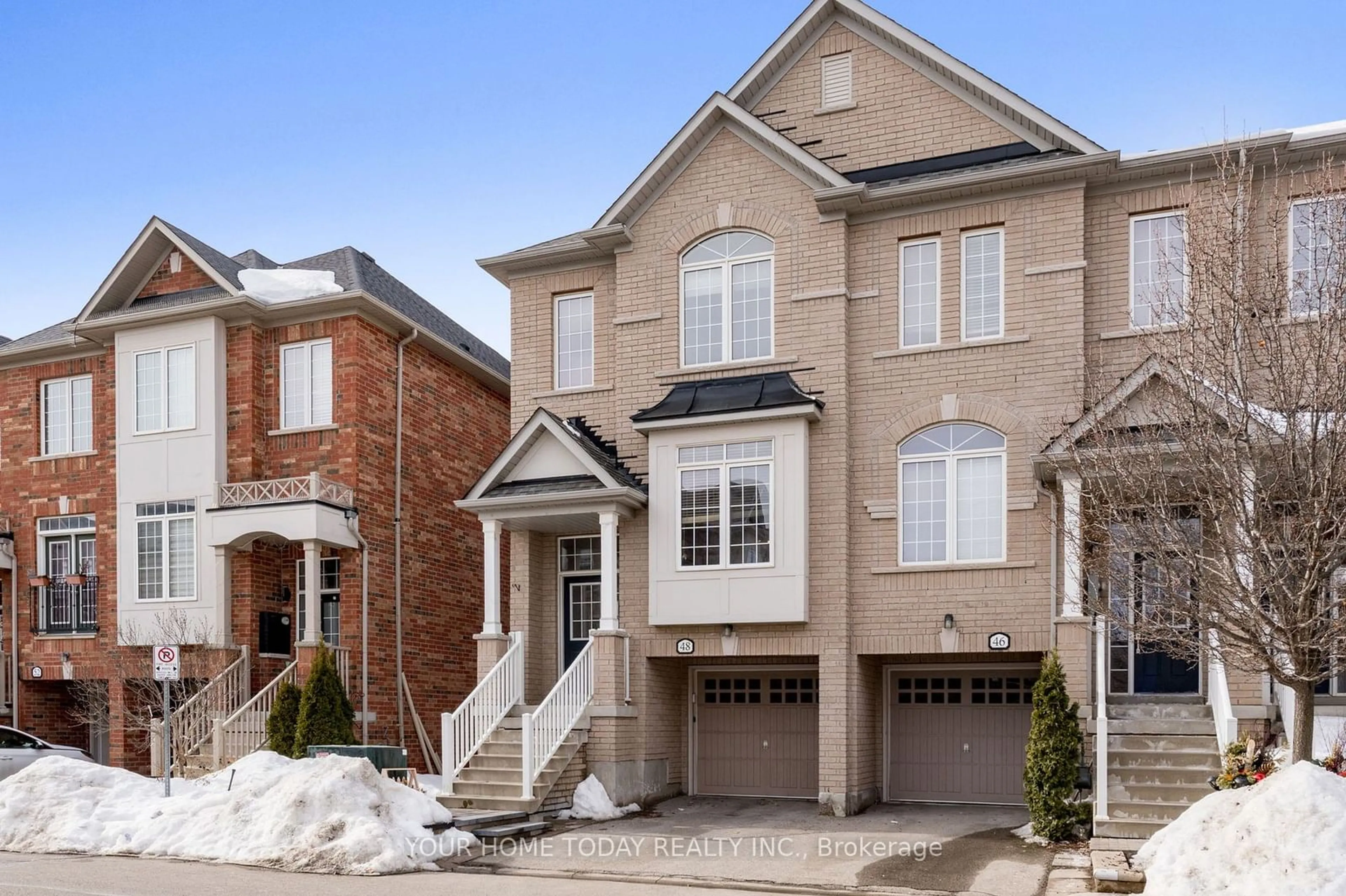 Home with brick exterior material, street for 48 Jersey Lane, Halton Hills Ontario L7G 0G9