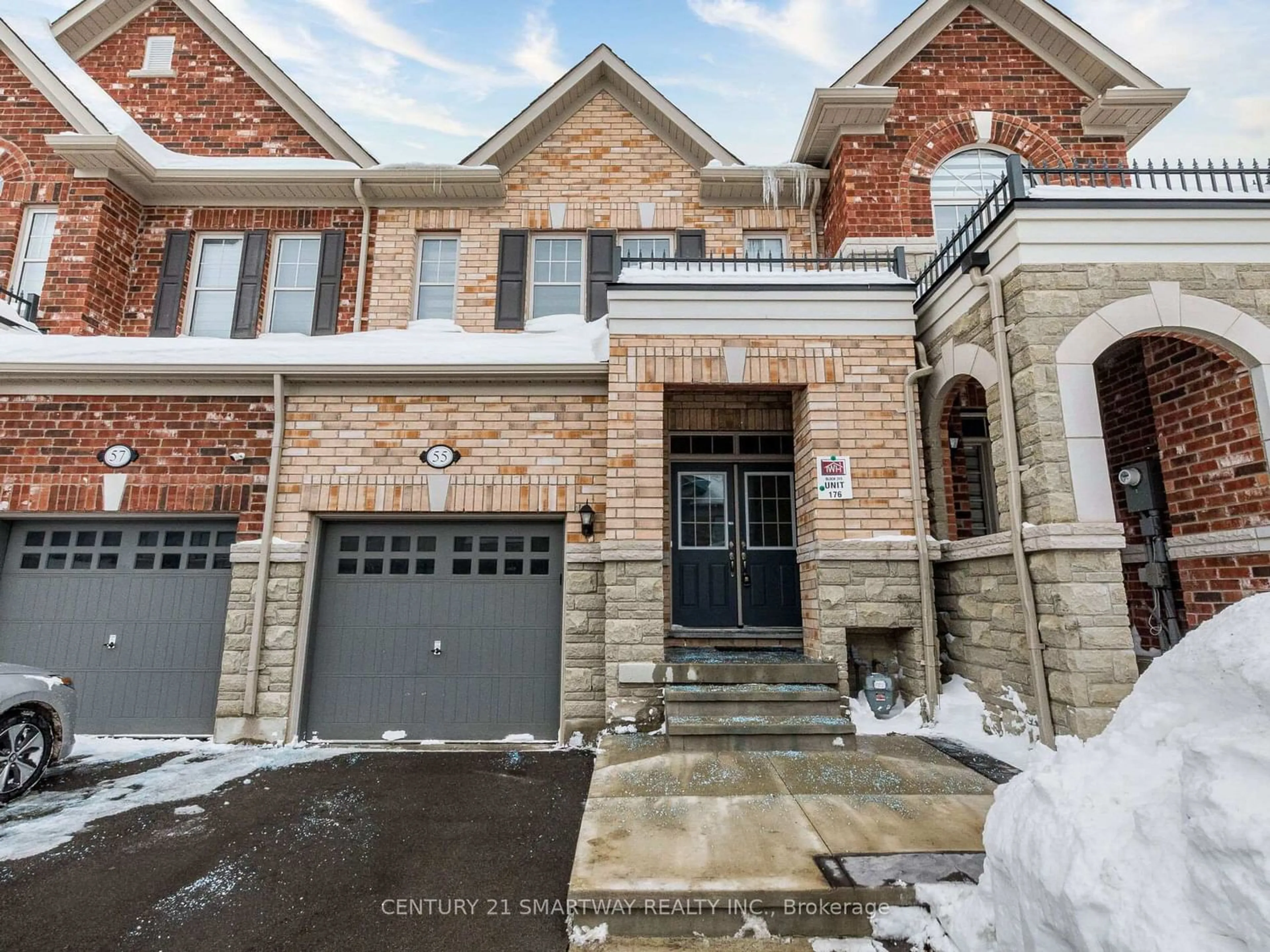 Home with brick exterior material, street for 55 Pearman Cres, Brampton Ontario L7A 4Y9