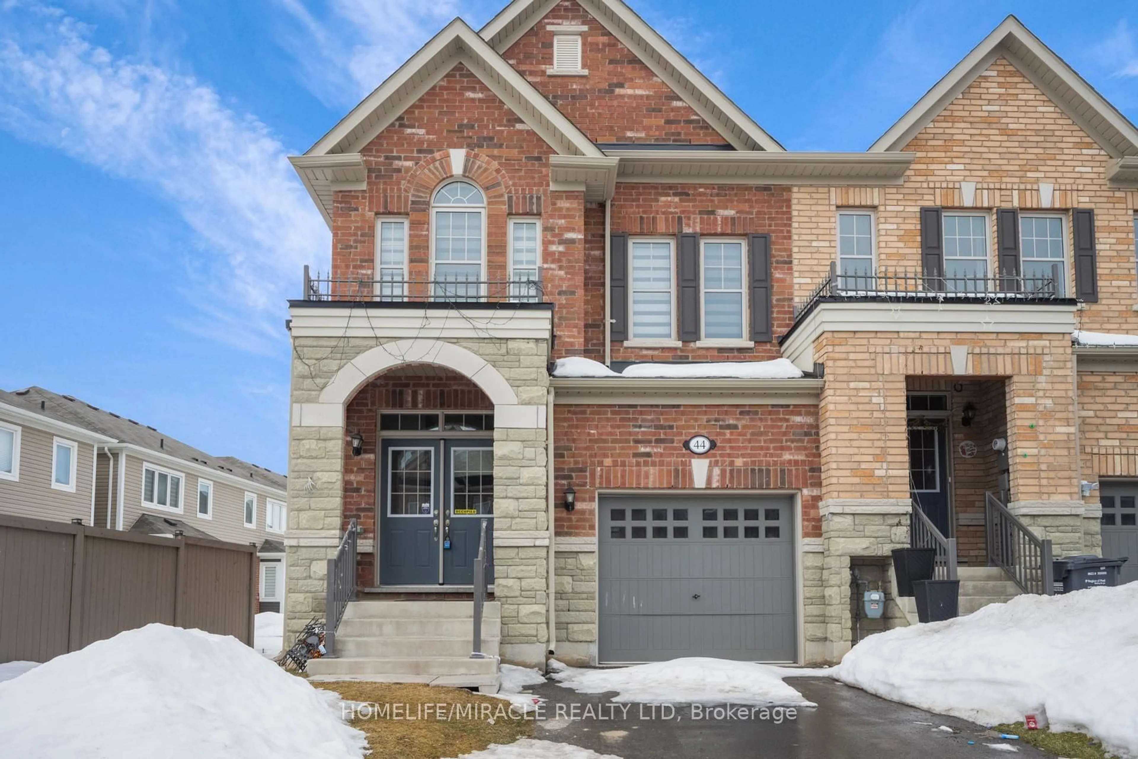 Home with brick exterior material, street for 44 Matterhorn Rd, Brampton Ontario L7A 0B7