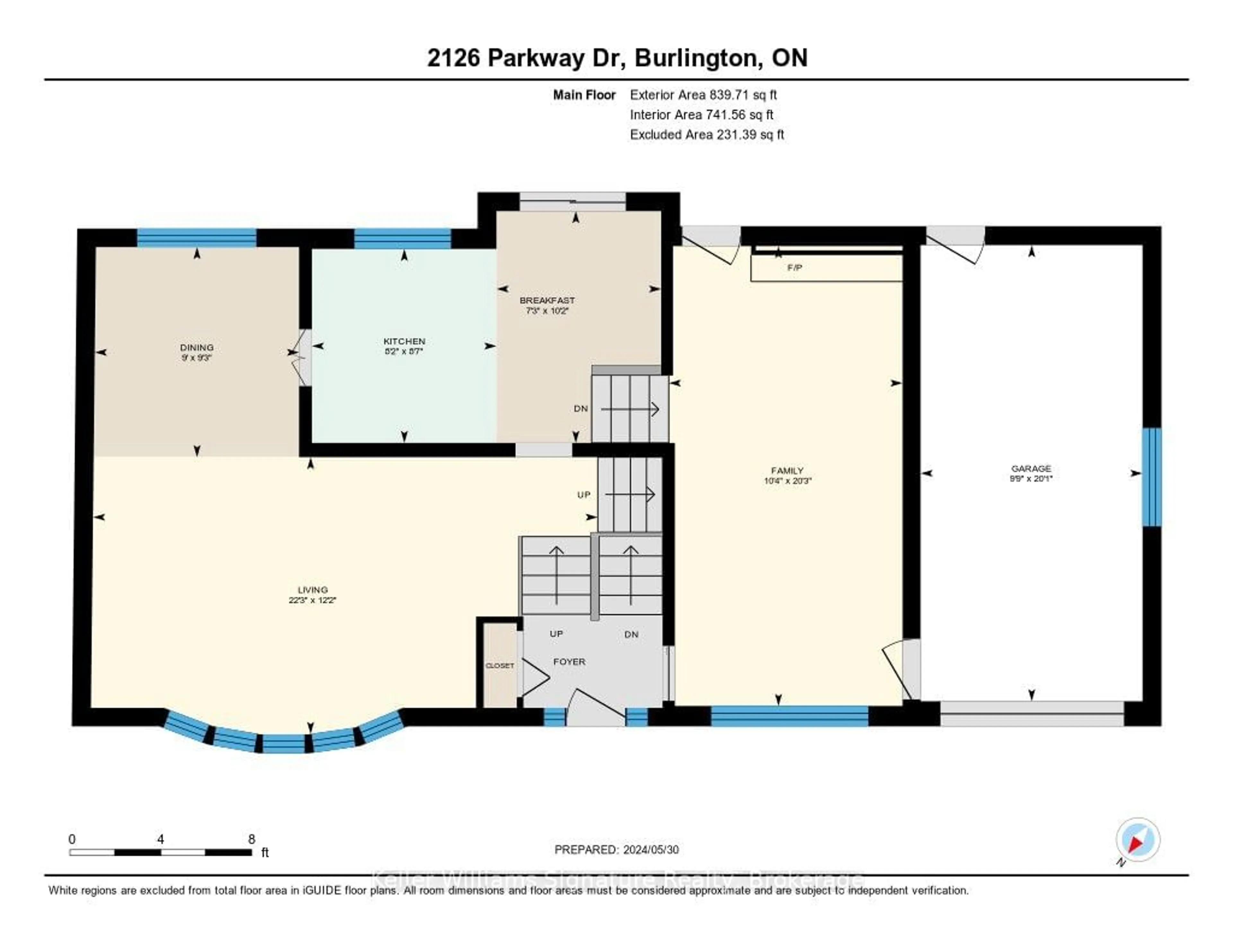 Floor plan for 2126 Parkway Dr, Burlington Ontario L7P 1S4