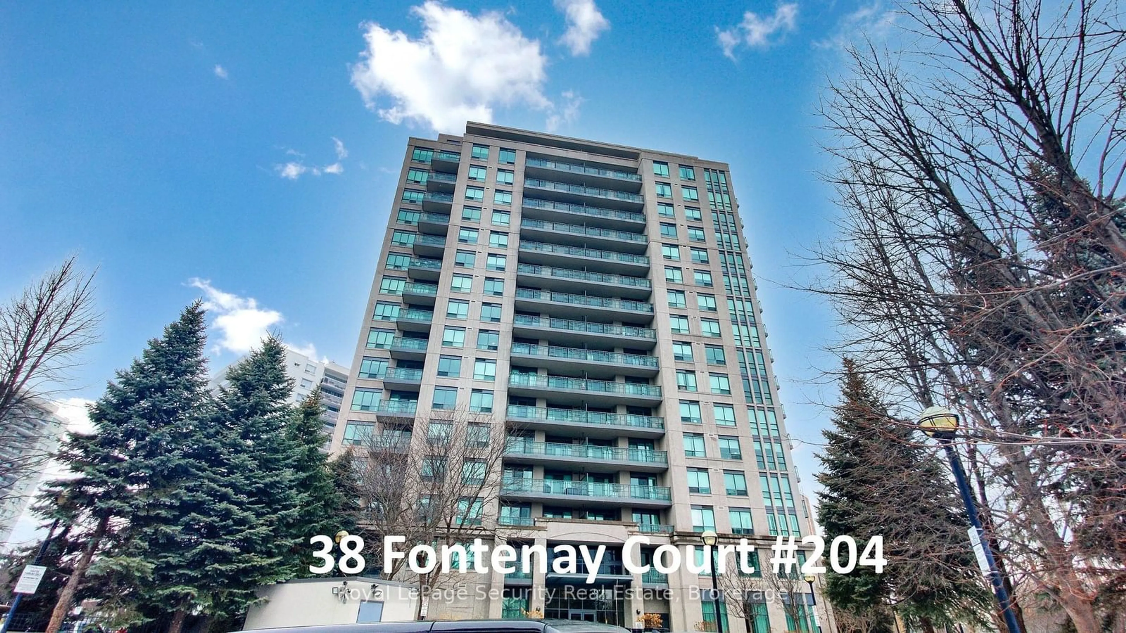 A pic from outside/outdoor area/front of a property/back of a property/a pic from drone, building for 38 Fontenay Crt ##204, Toronto Ontario M9A 4M8