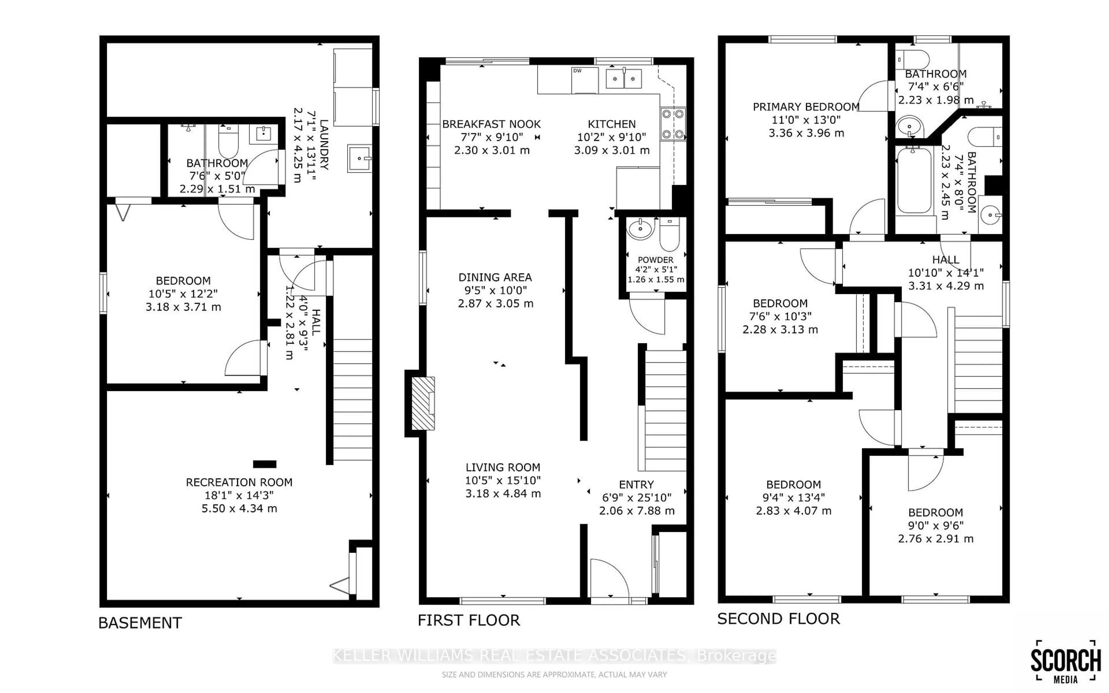 Floor plan for 2887 Arles Mews, Mississauga Ontario L5N 2N1